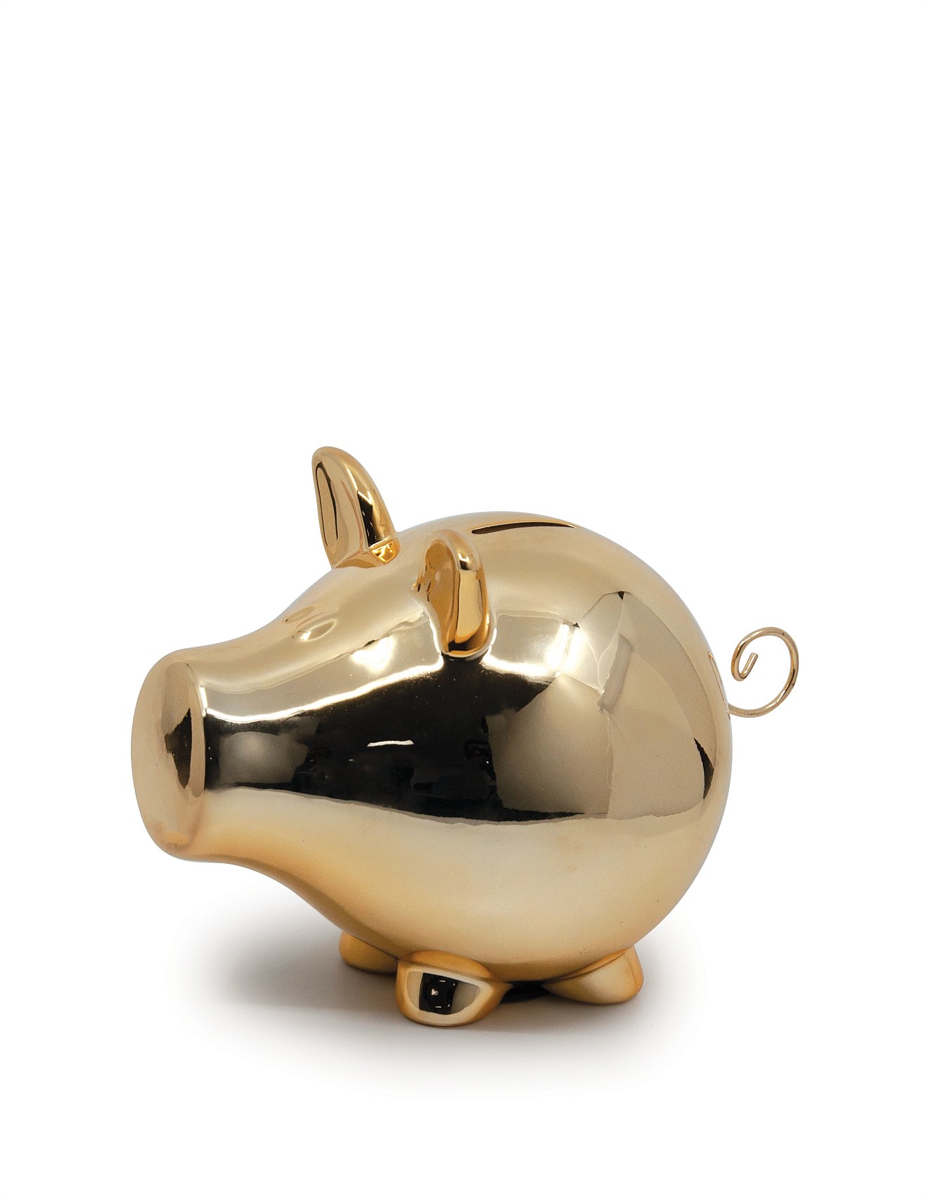 Oink Money Box Gold 23cm - 