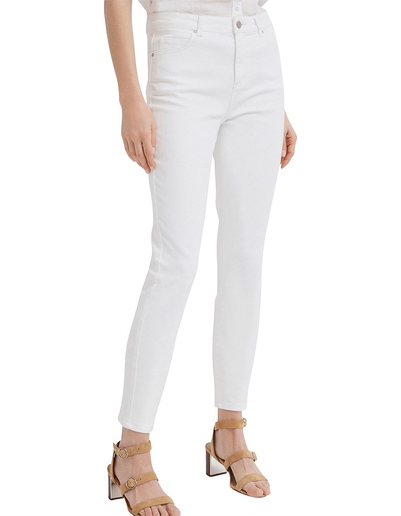 david jones white jeans