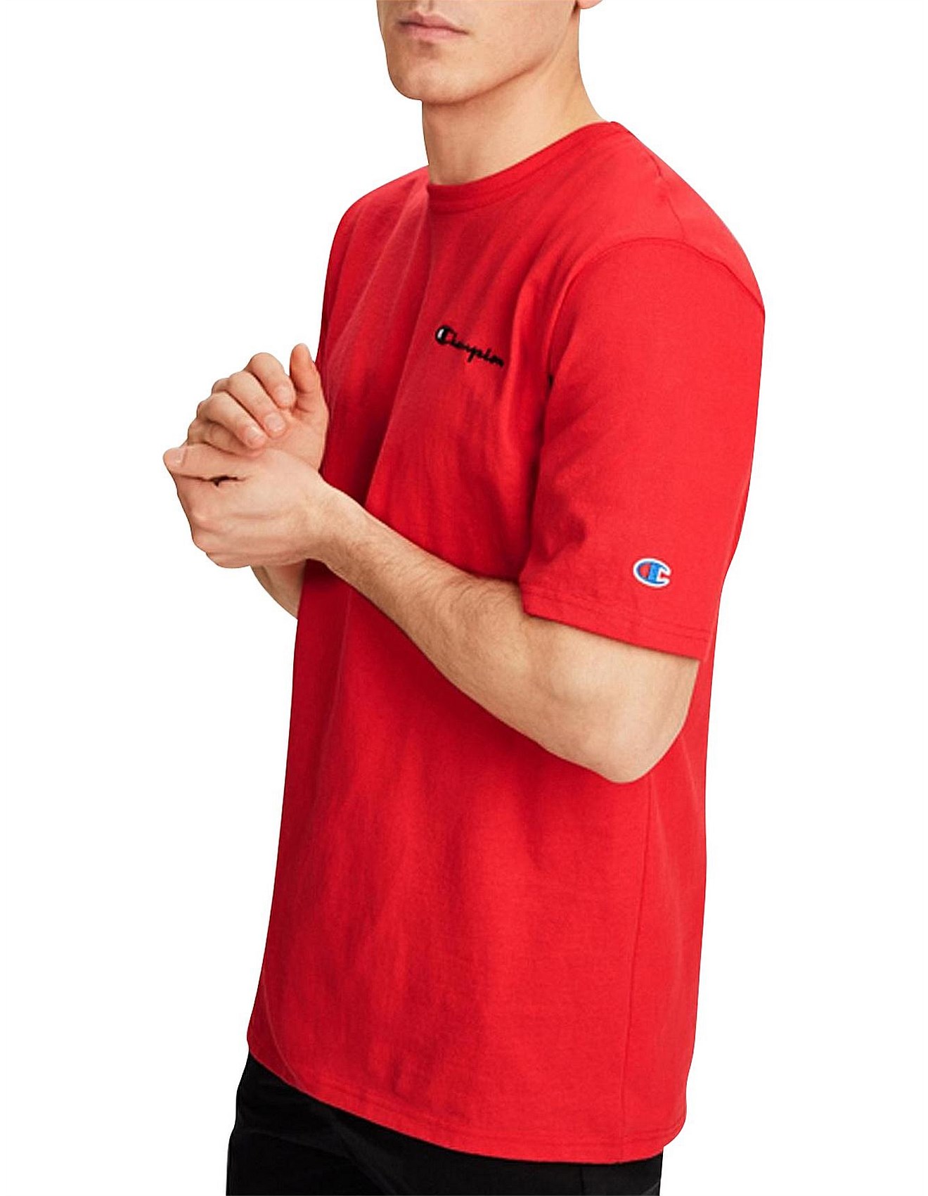 champion heritage tee red