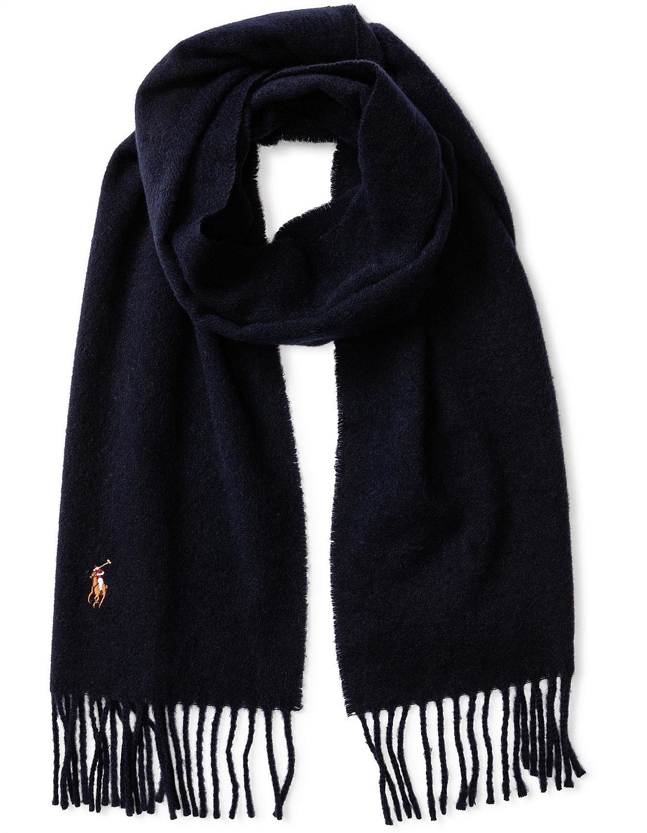 ralph lauren men's wool scarf