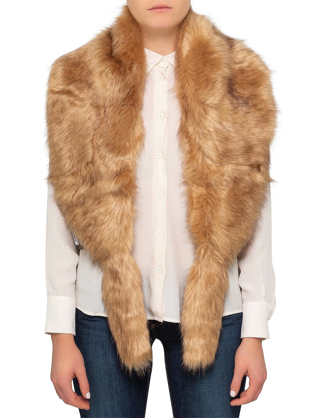 faux fur jacket david jones