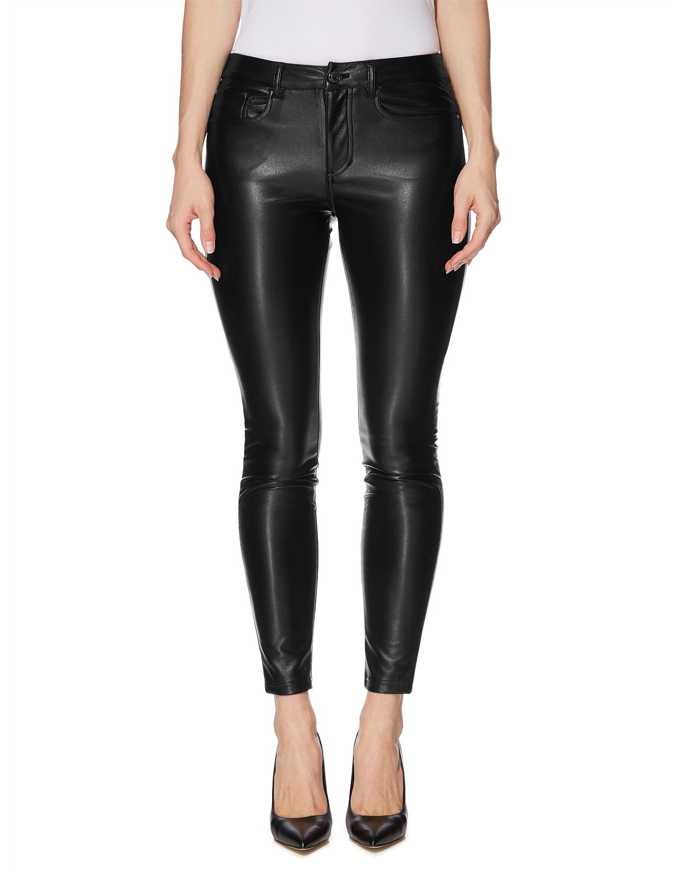 guess butter faux leather pants