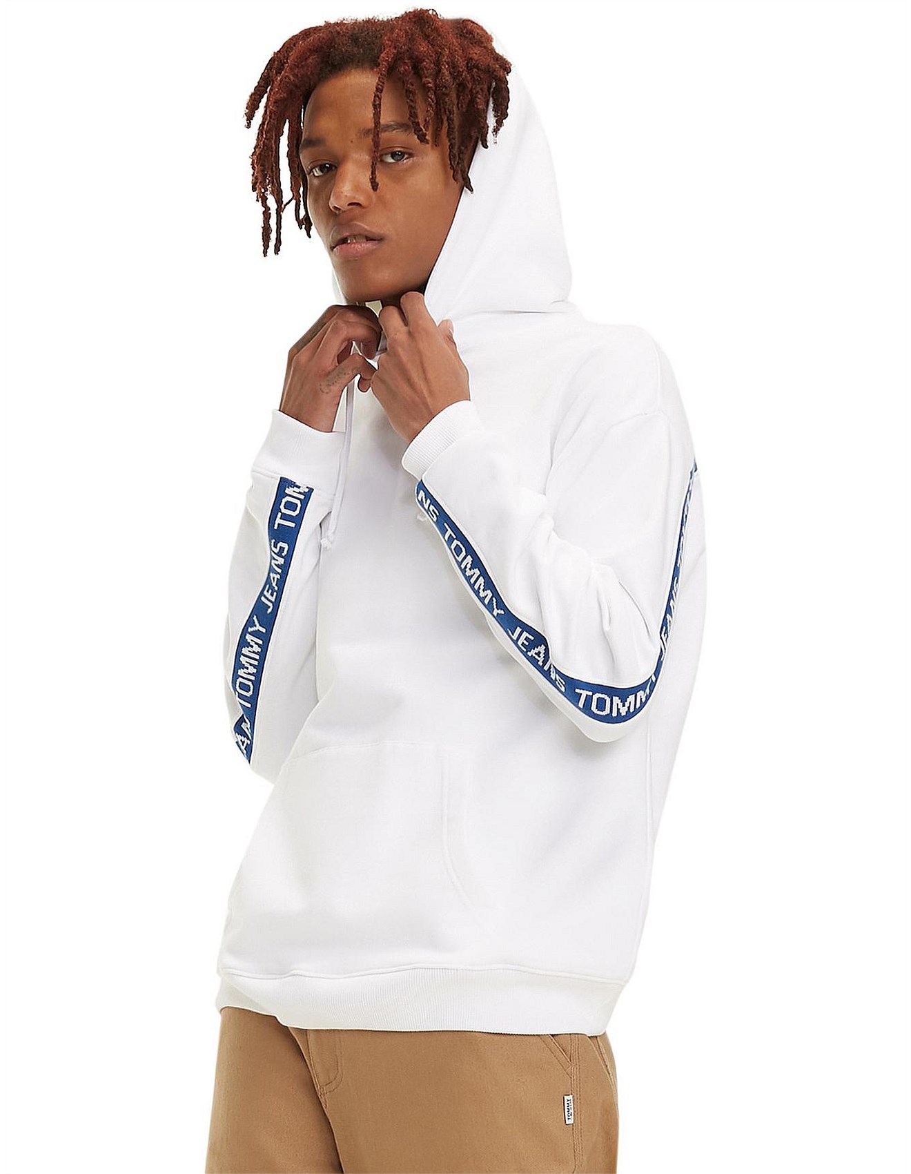 tommy jeans tape hoodie