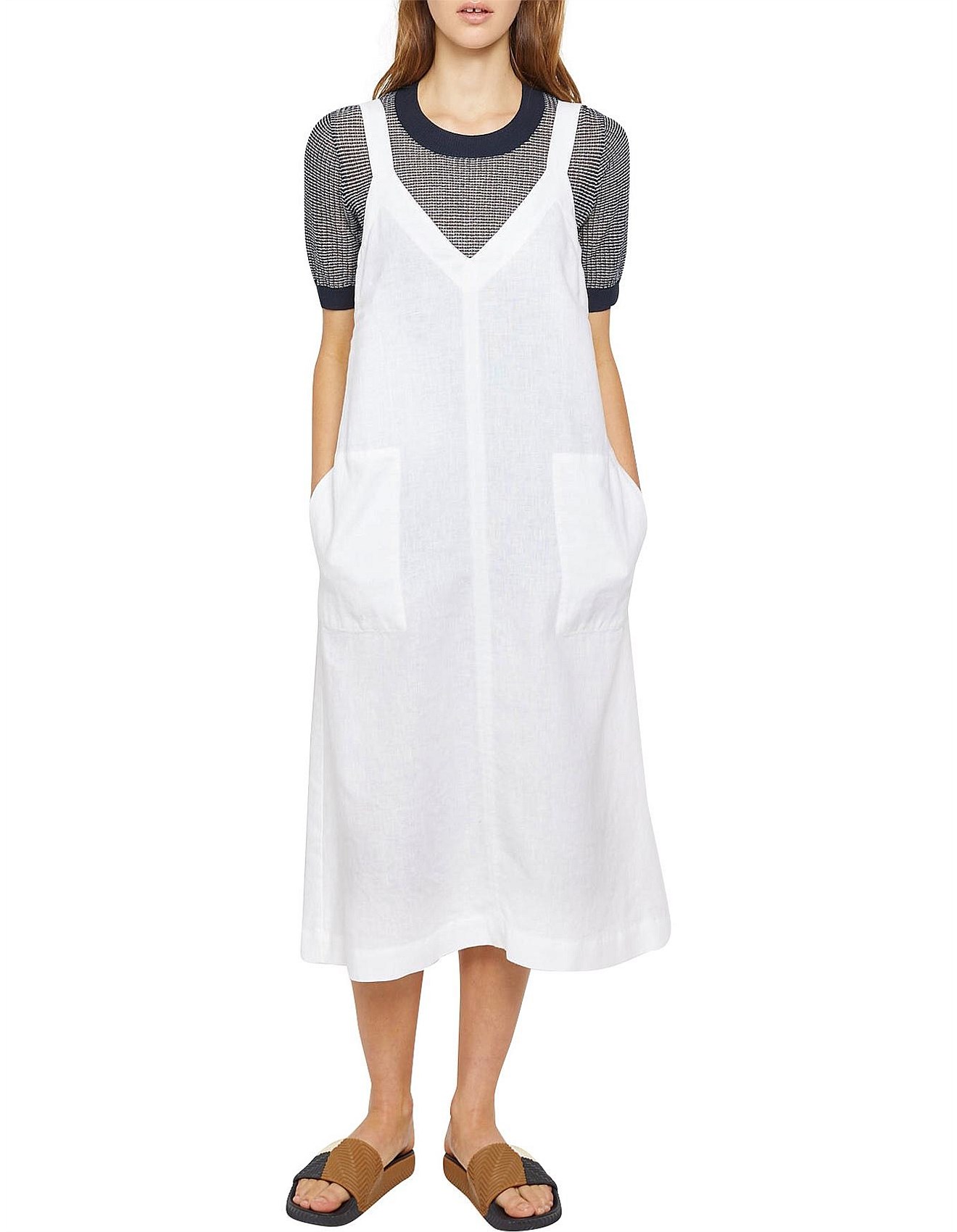 jag linen trapeze dress