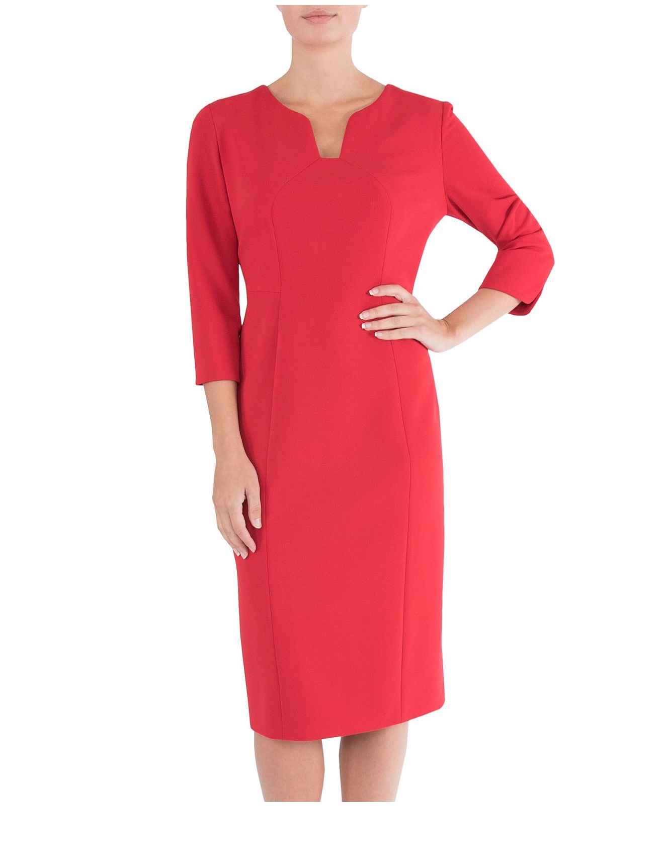 Anthea Crawford Flame Crepe Dress David Jones