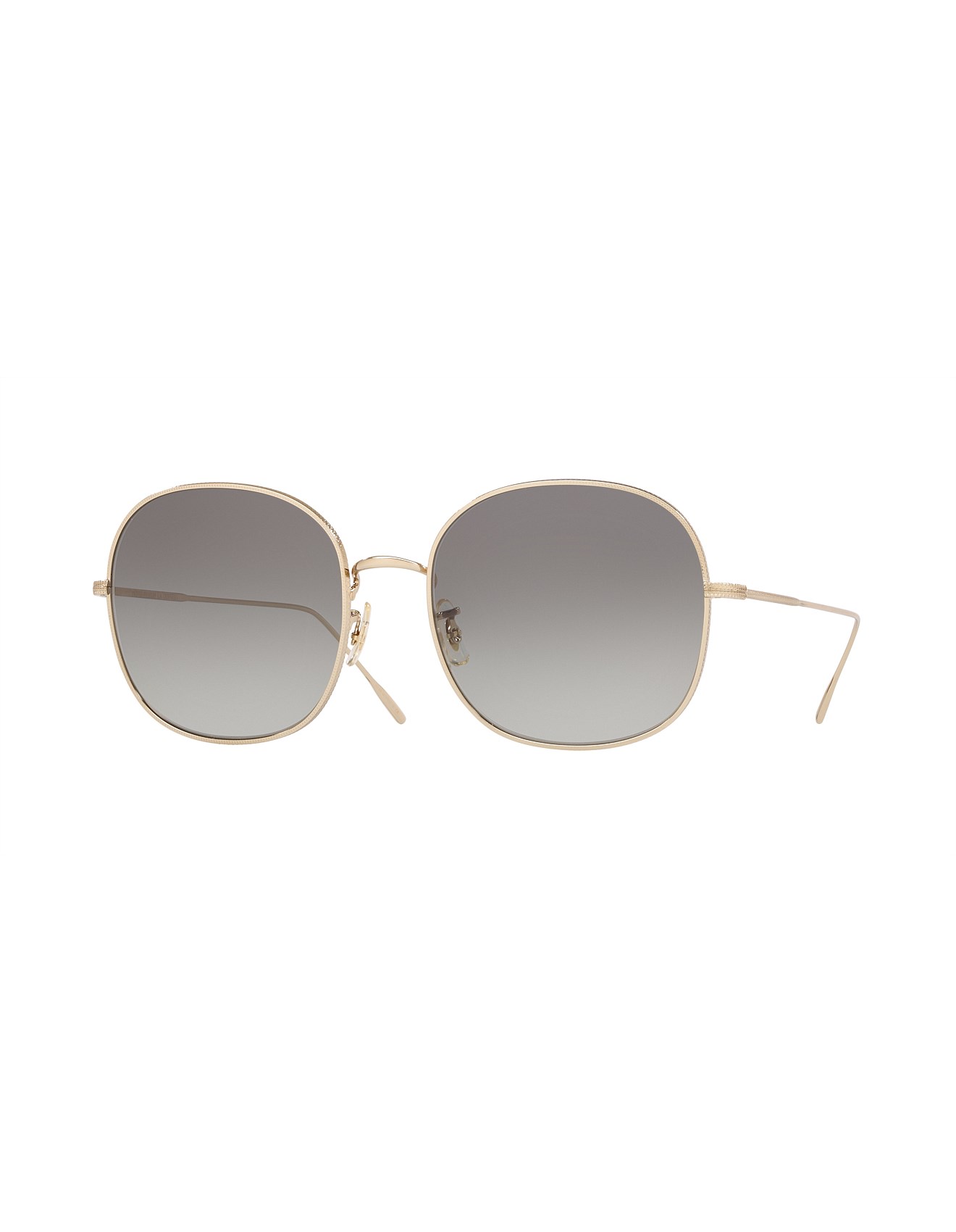 Oliver Peoples: Sunglasses | David Jones - MEHRIE SOFT GOLD GREY GRADIENT  Pillow Metal Sunglasses