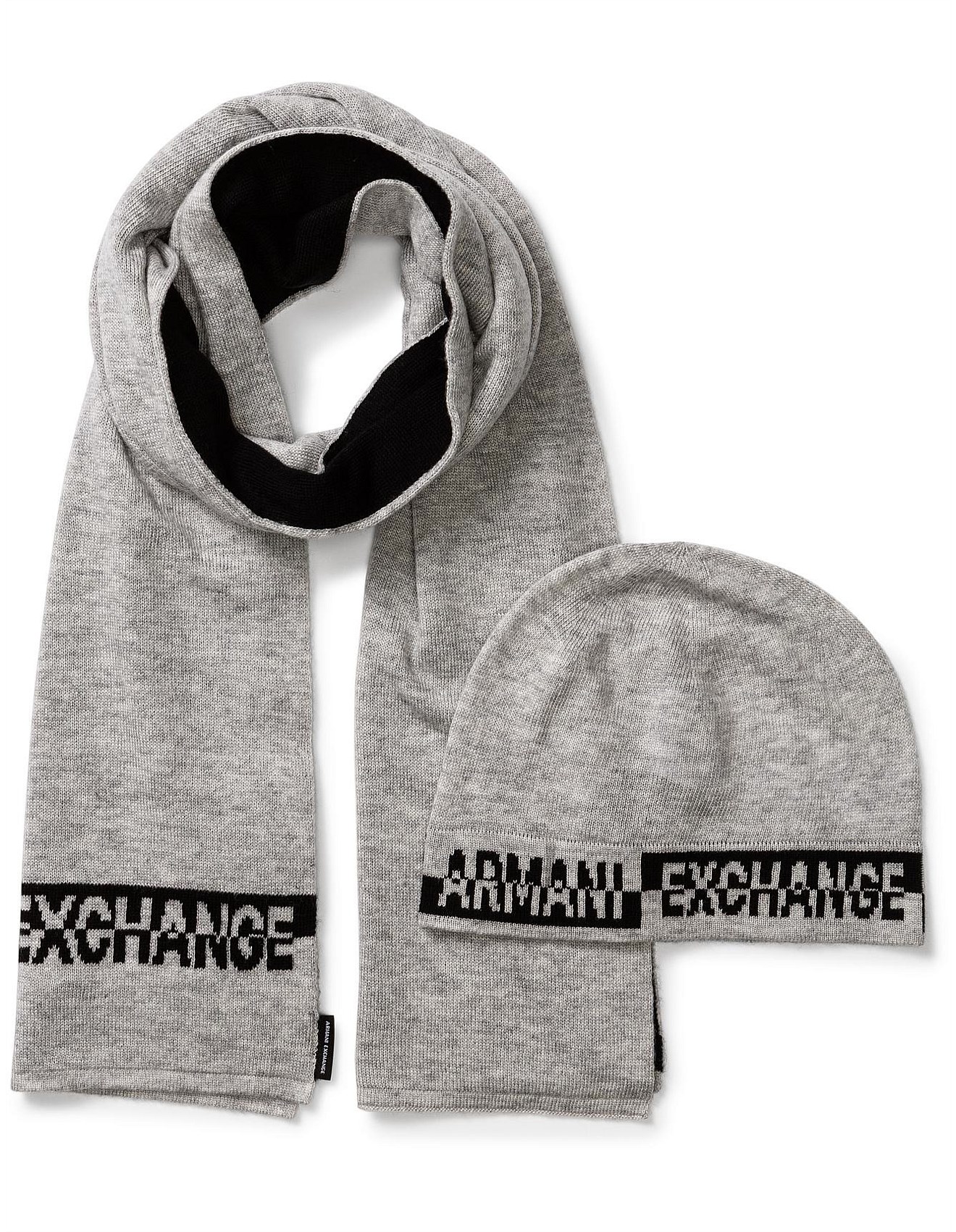 armani exchange hat and scarf