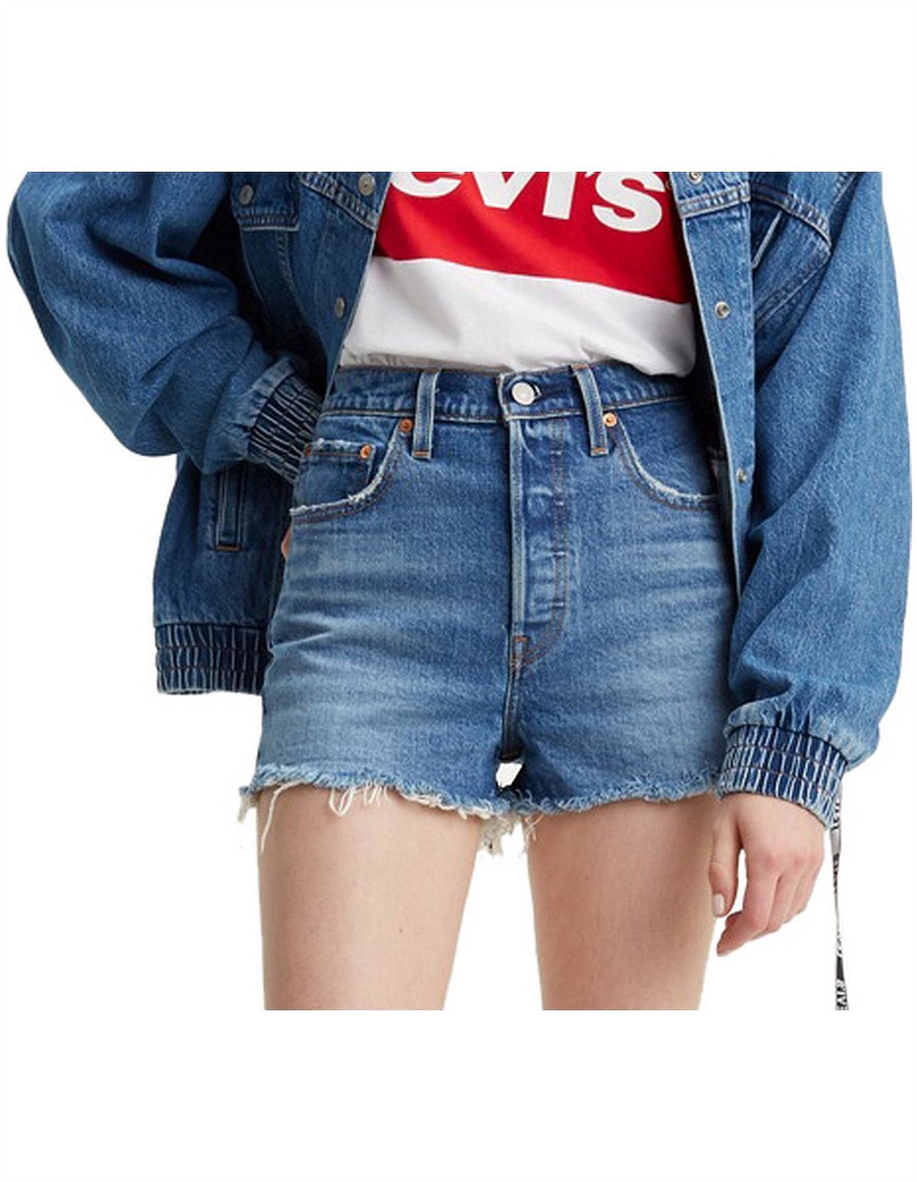 david jones denim shorts