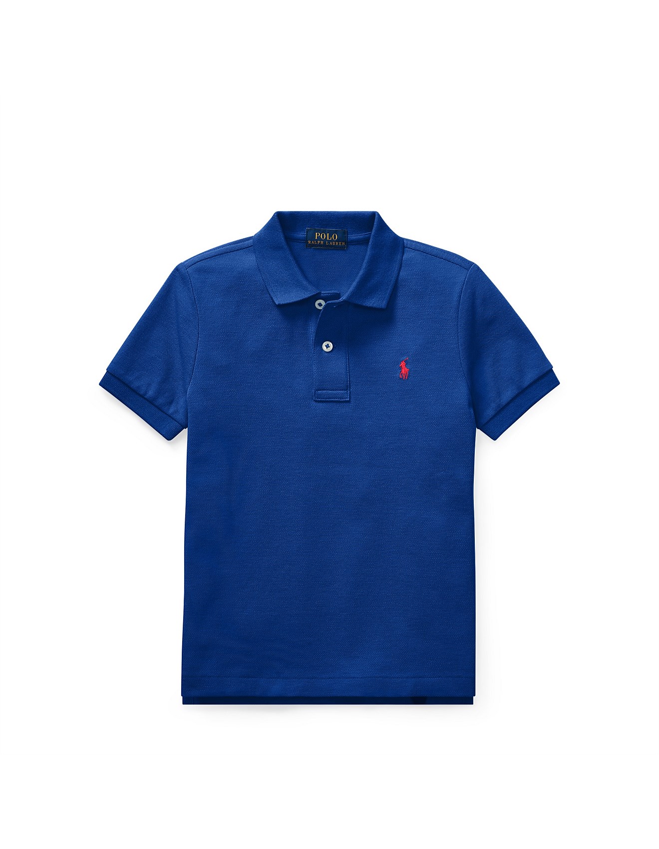 cotton mesh polo shirt