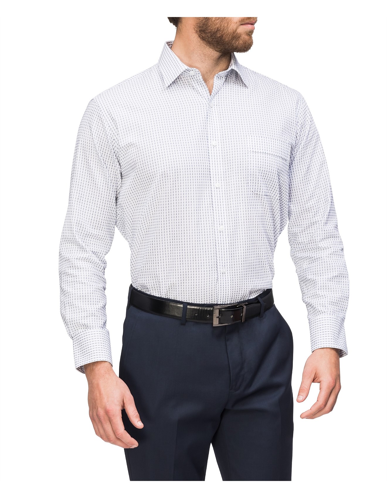 mens dress shirt navy