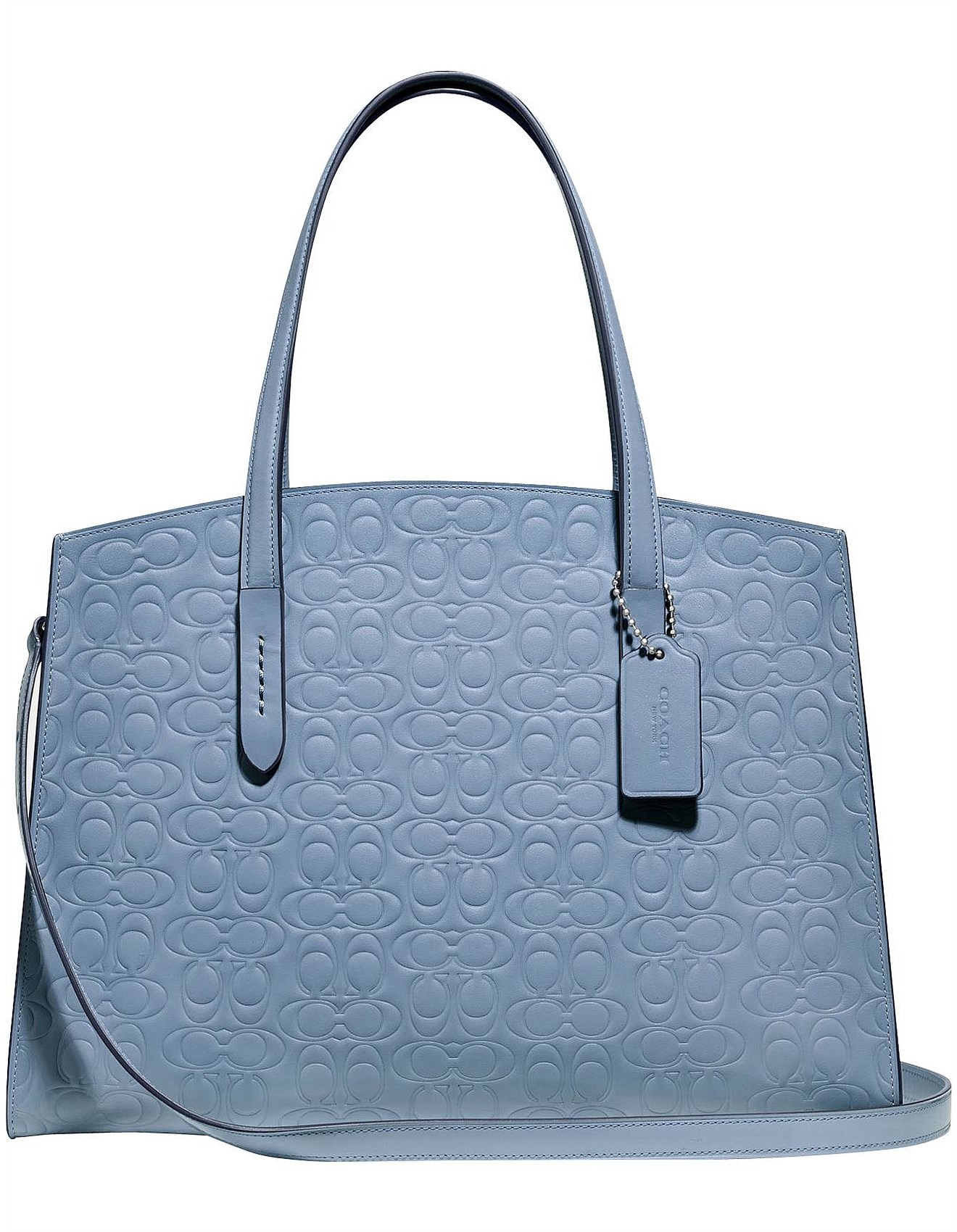 coach charlie carryall signature leather