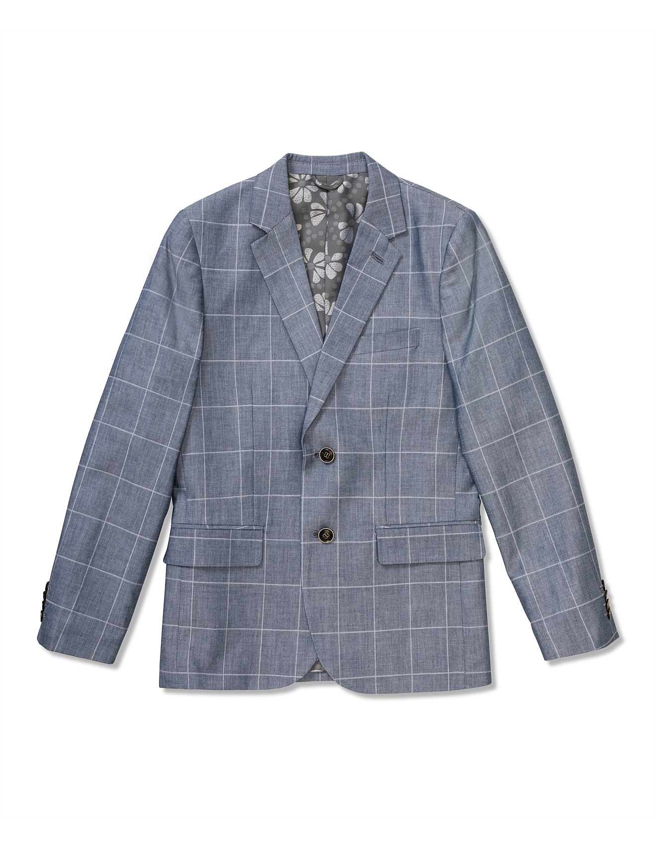 Boys checked sale blazer