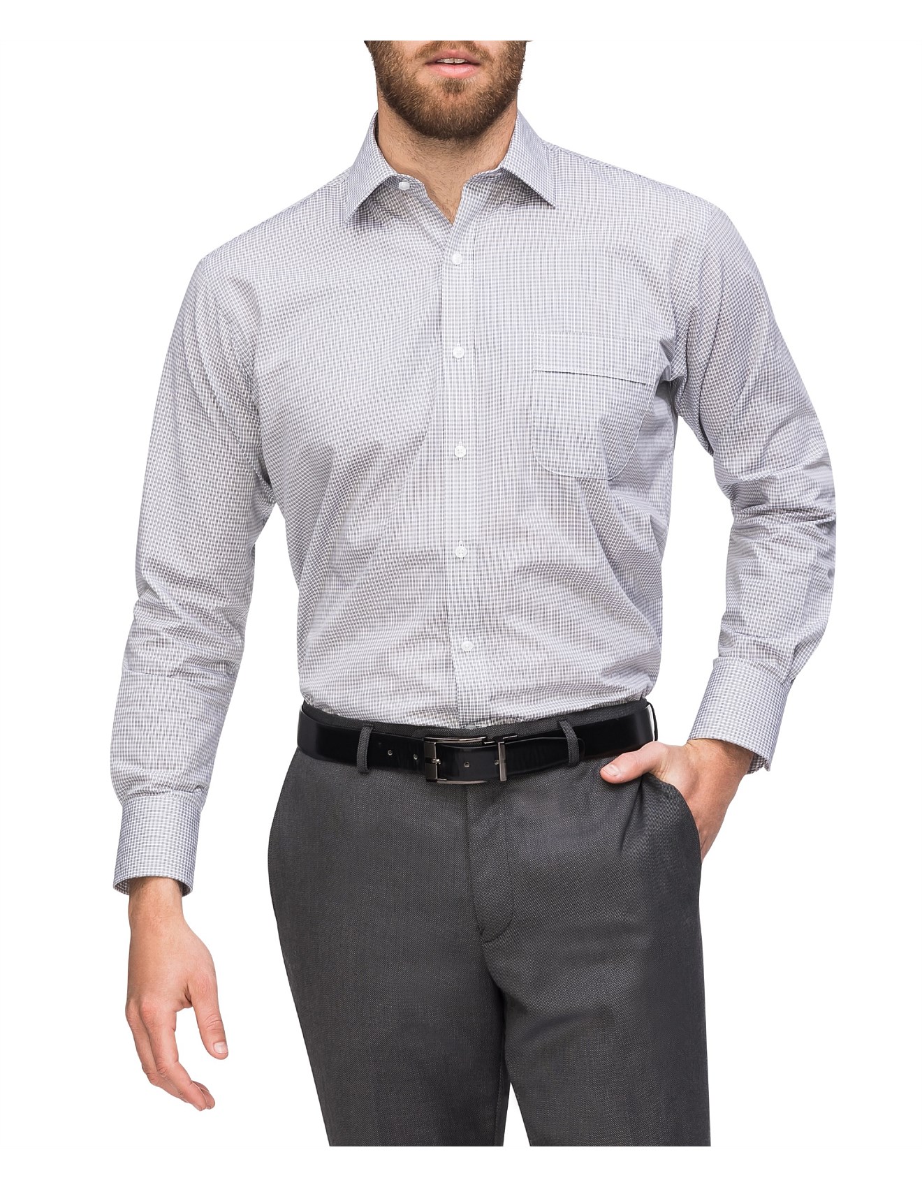 david jones men's business shirts