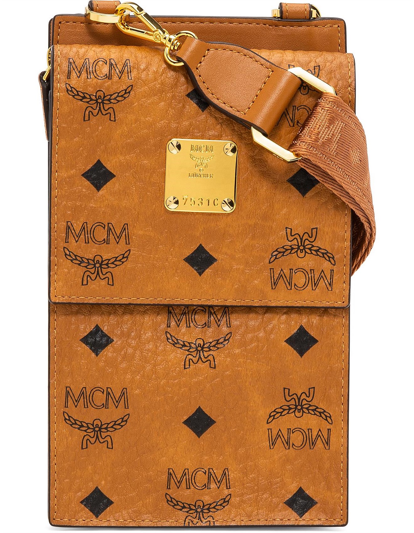 mcm visetos original pouch bag