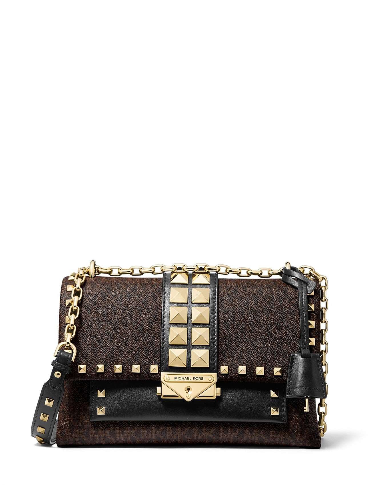 Michael Kors: Shoes, Bags & More | David Jones - Cece Medium Studded Logo  And Leather Convertible