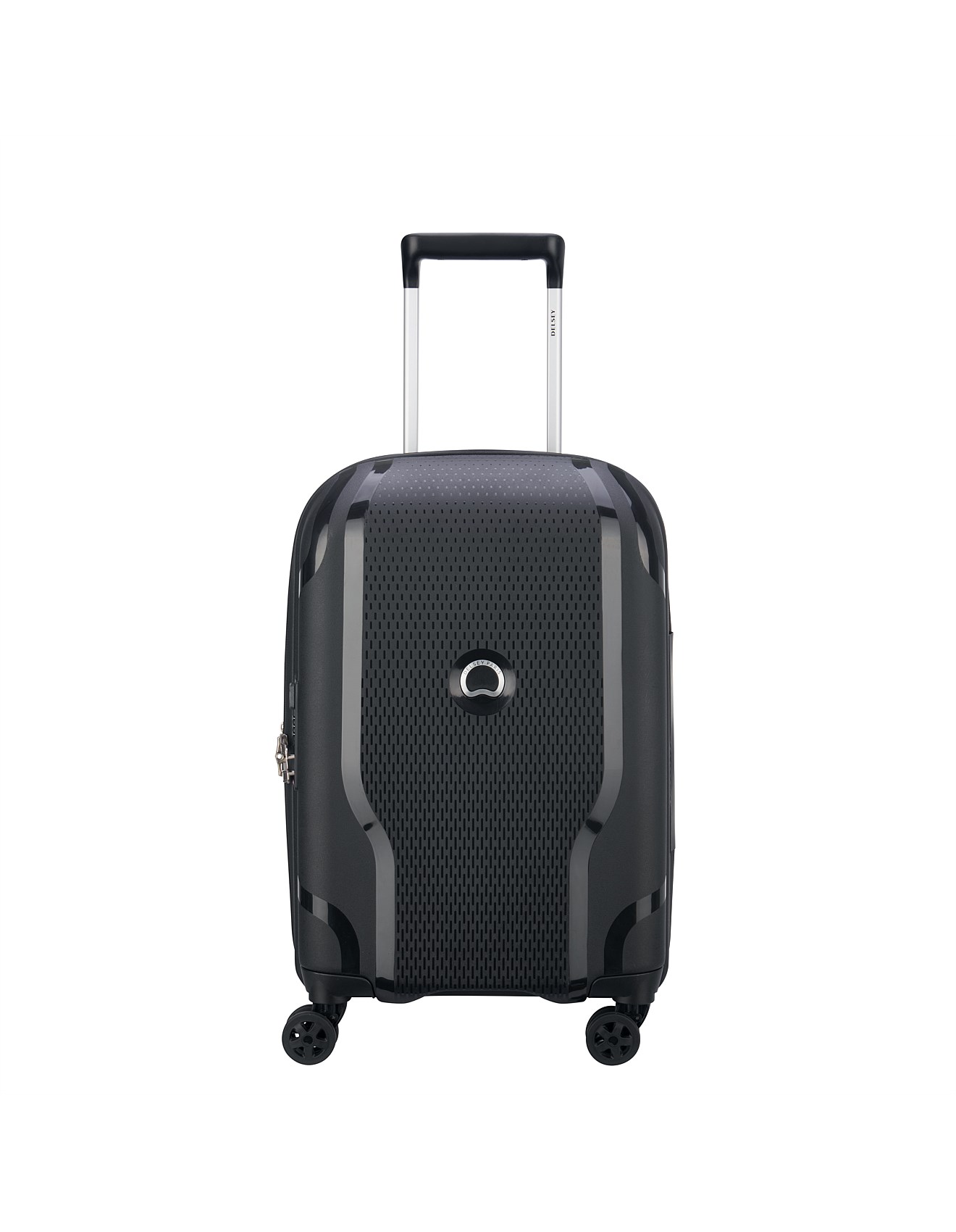 black small suitcase