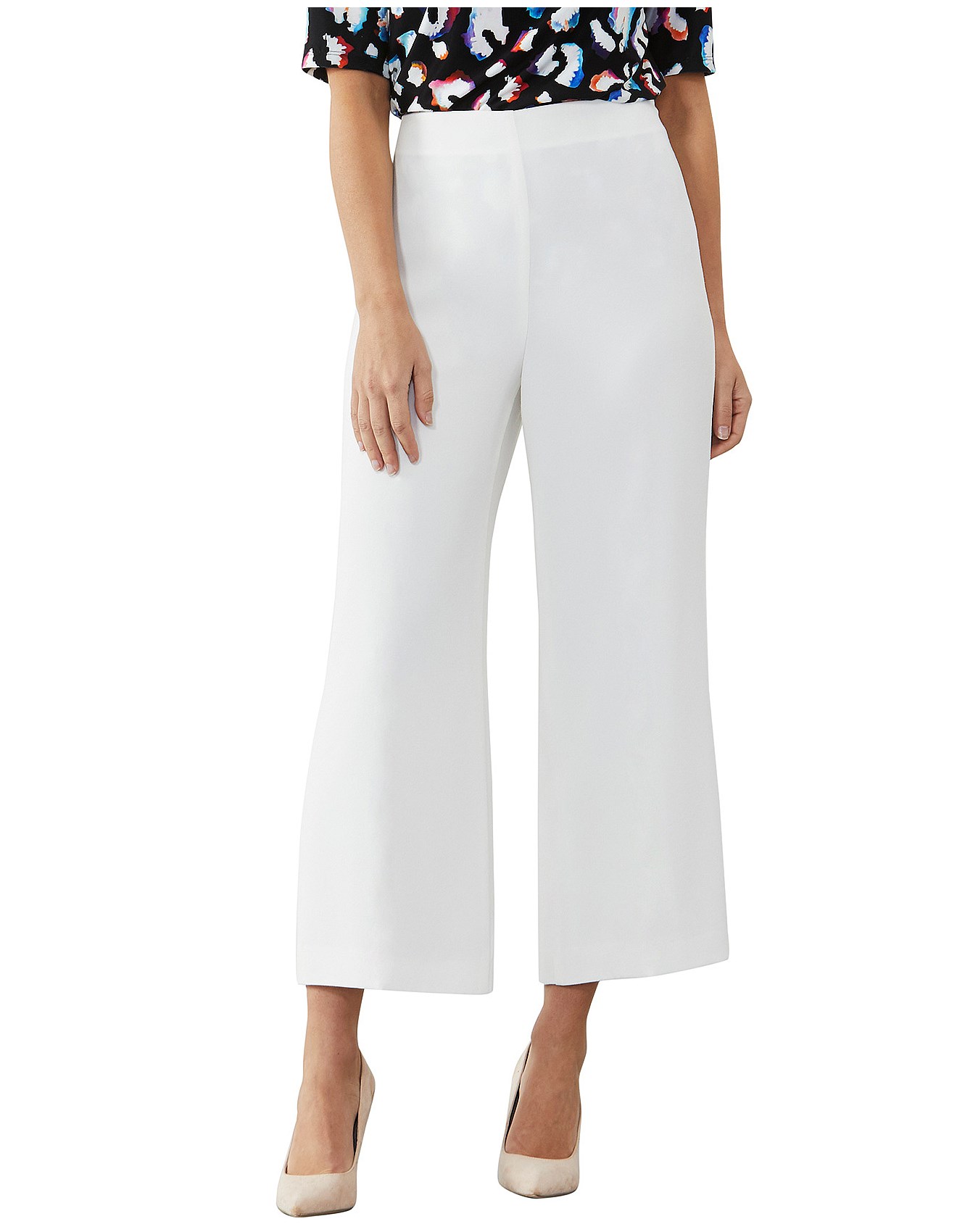 ivory cropped pants