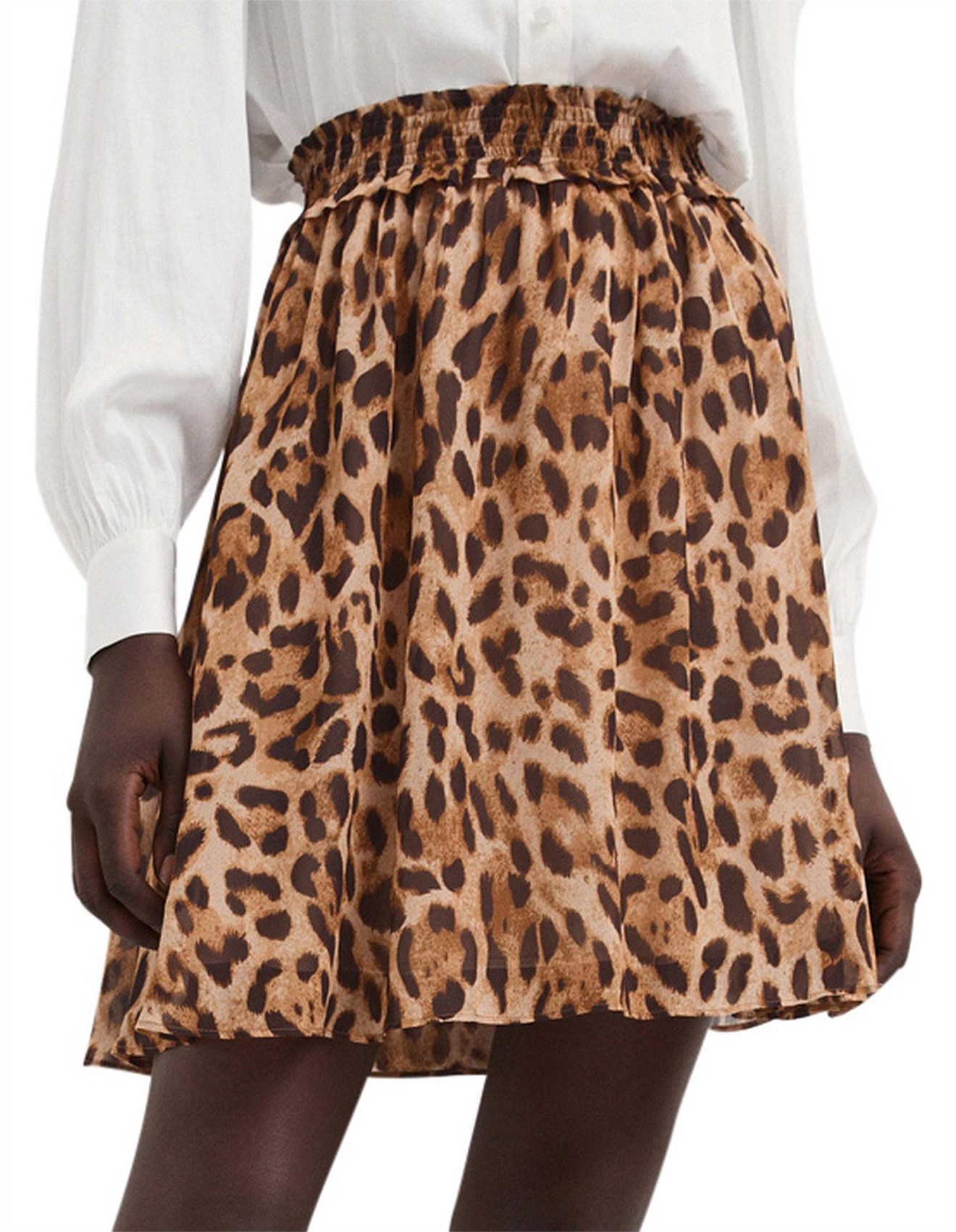 Animal print cheap skirt witchery