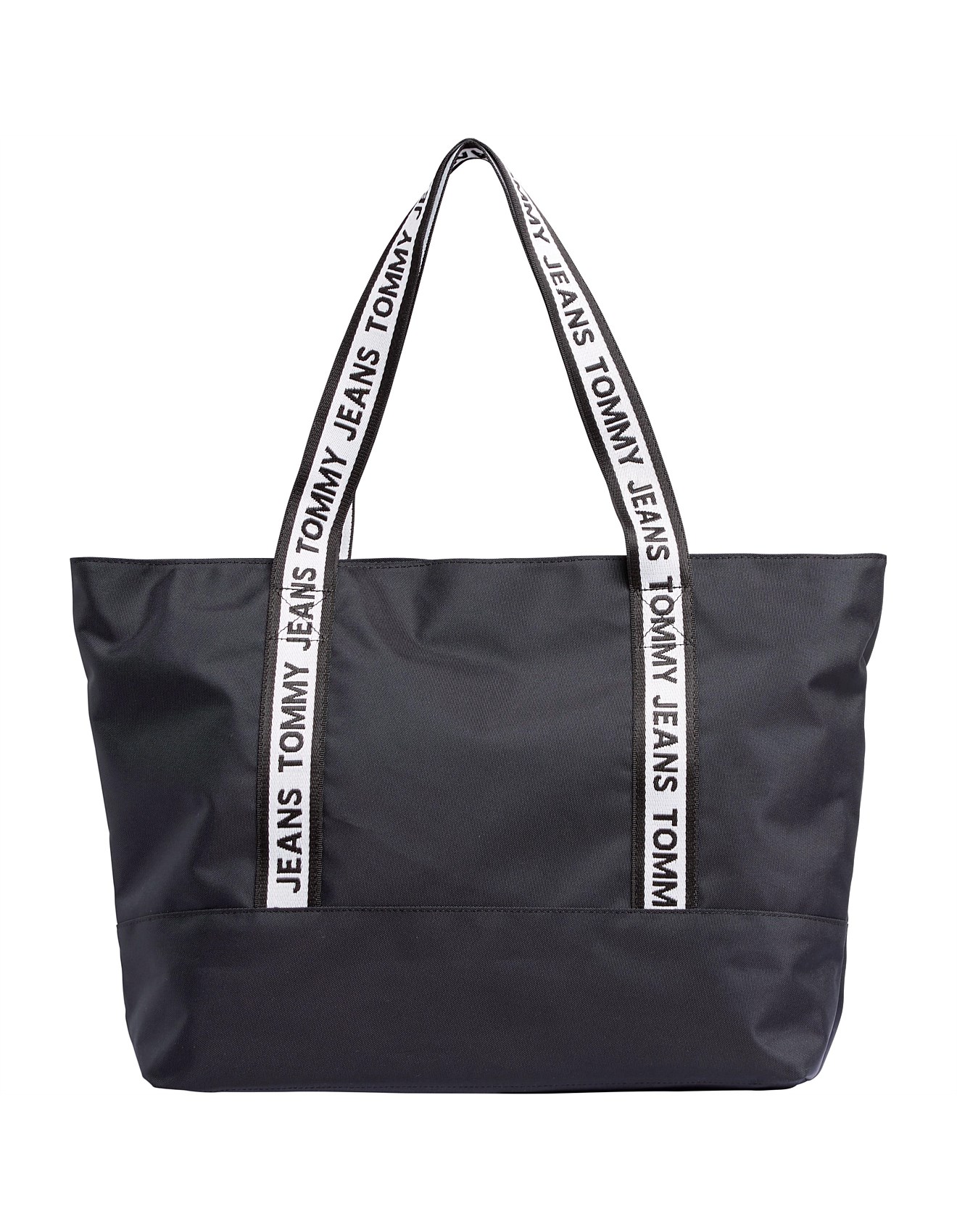 tommy jeans logo tape tote bag