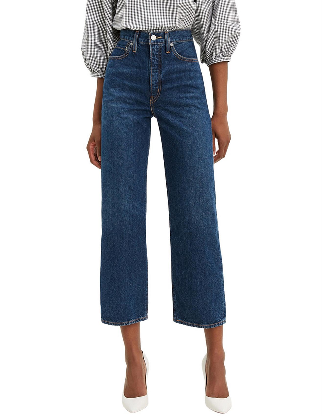 levi's wellthread ribcage wide leg jeans