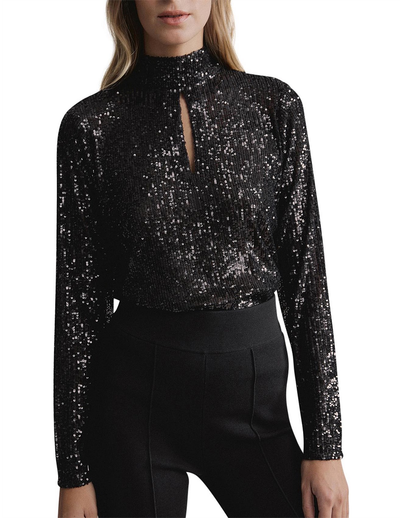 witchery sequin top