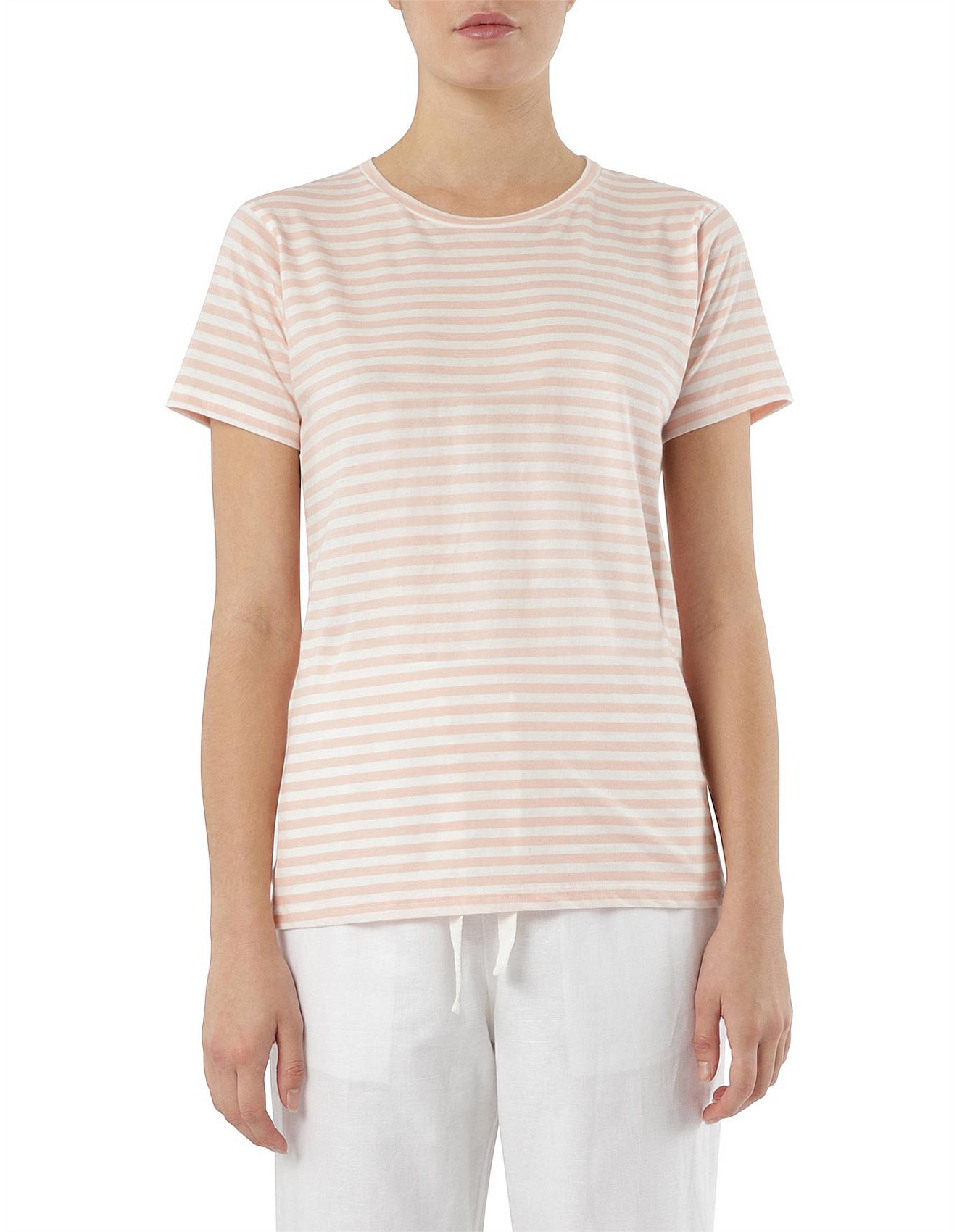 Nude Lucy Harper Basic Crew Neck Tee | David Jones