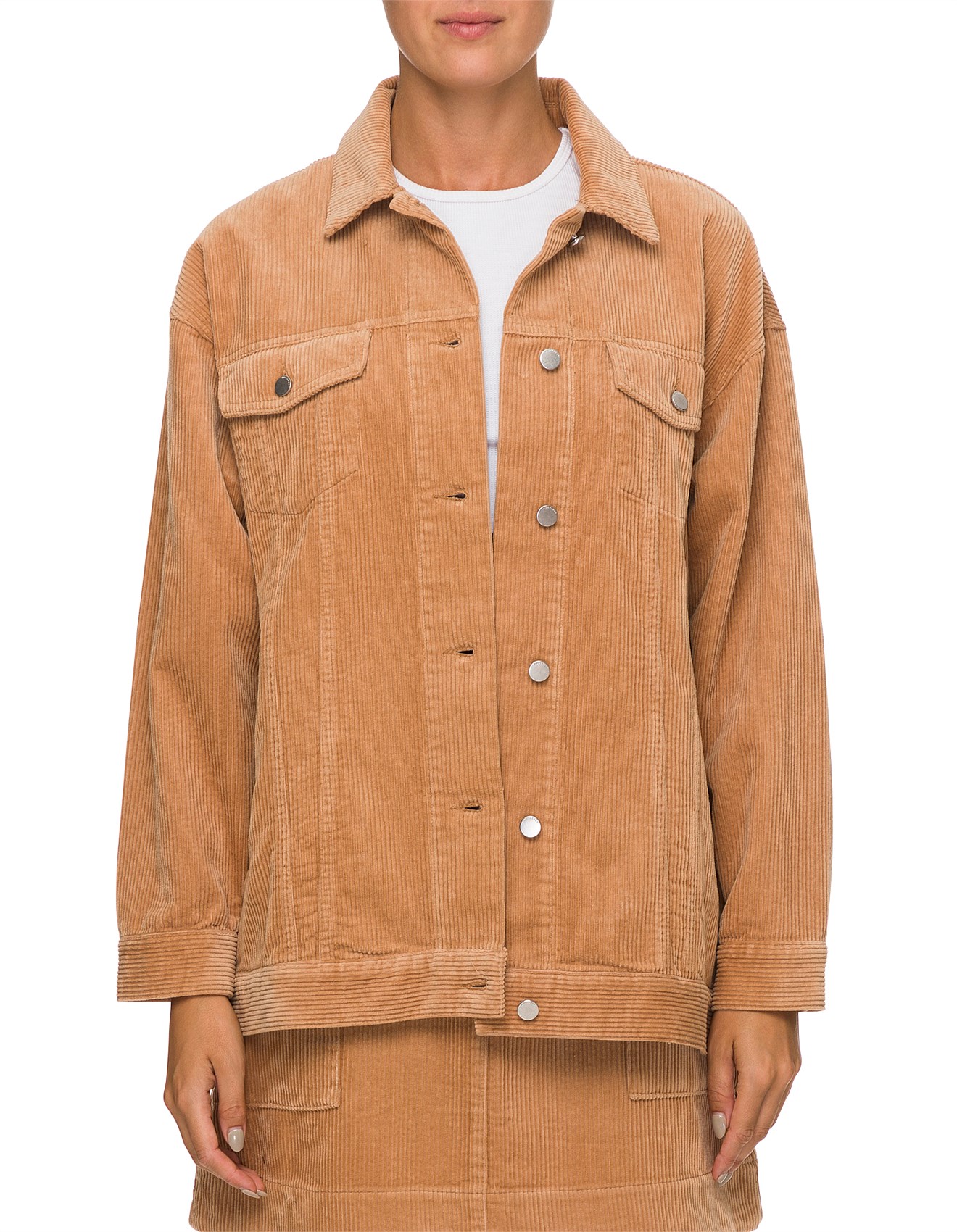 Longline corduroy clearance jacket