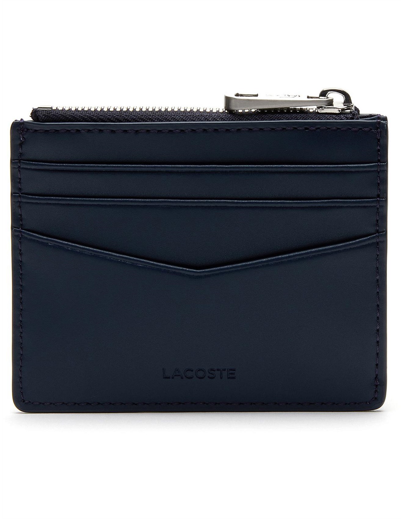 Lacoste zip credit card holder hotsell