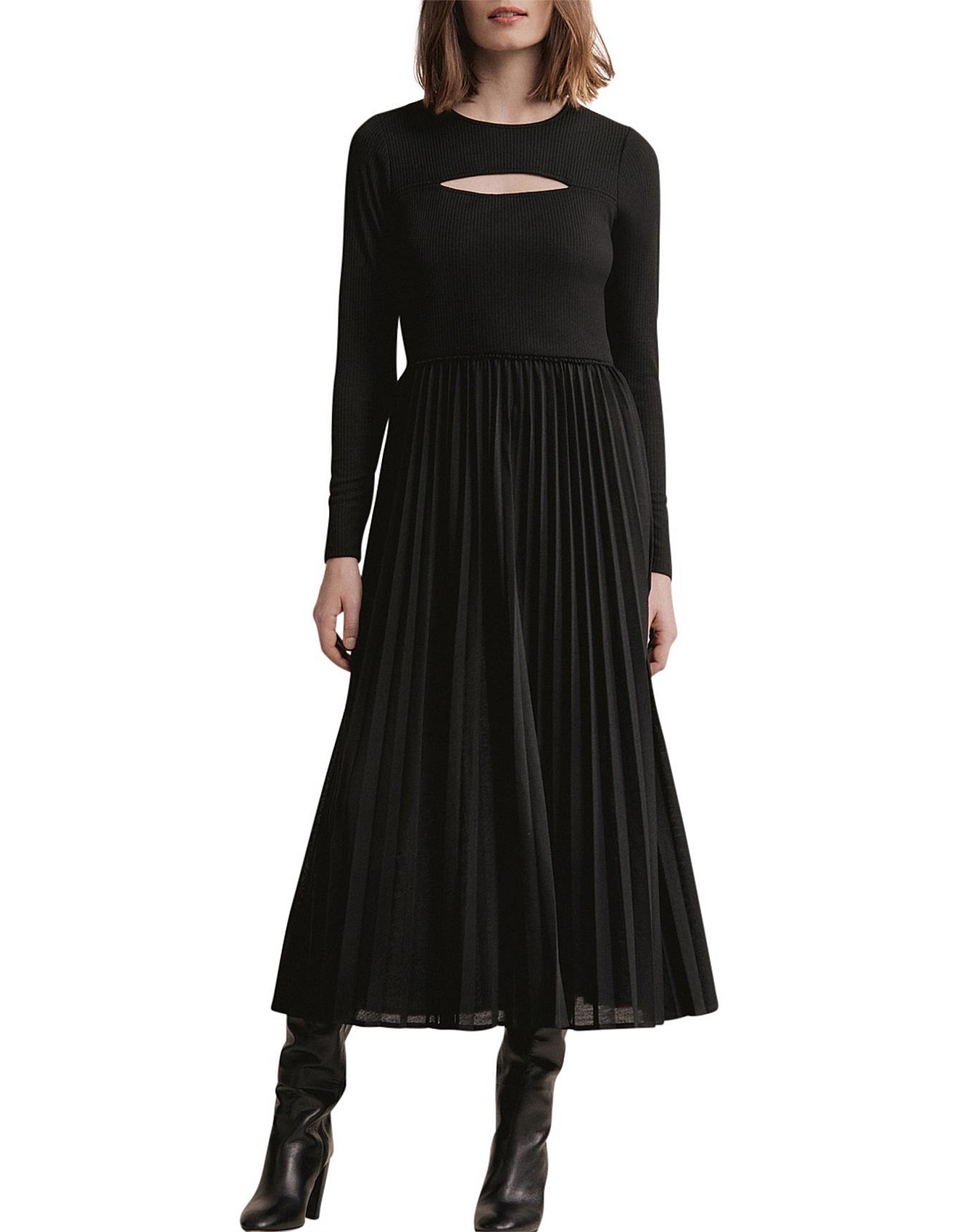 witchery jersey ribbed dress