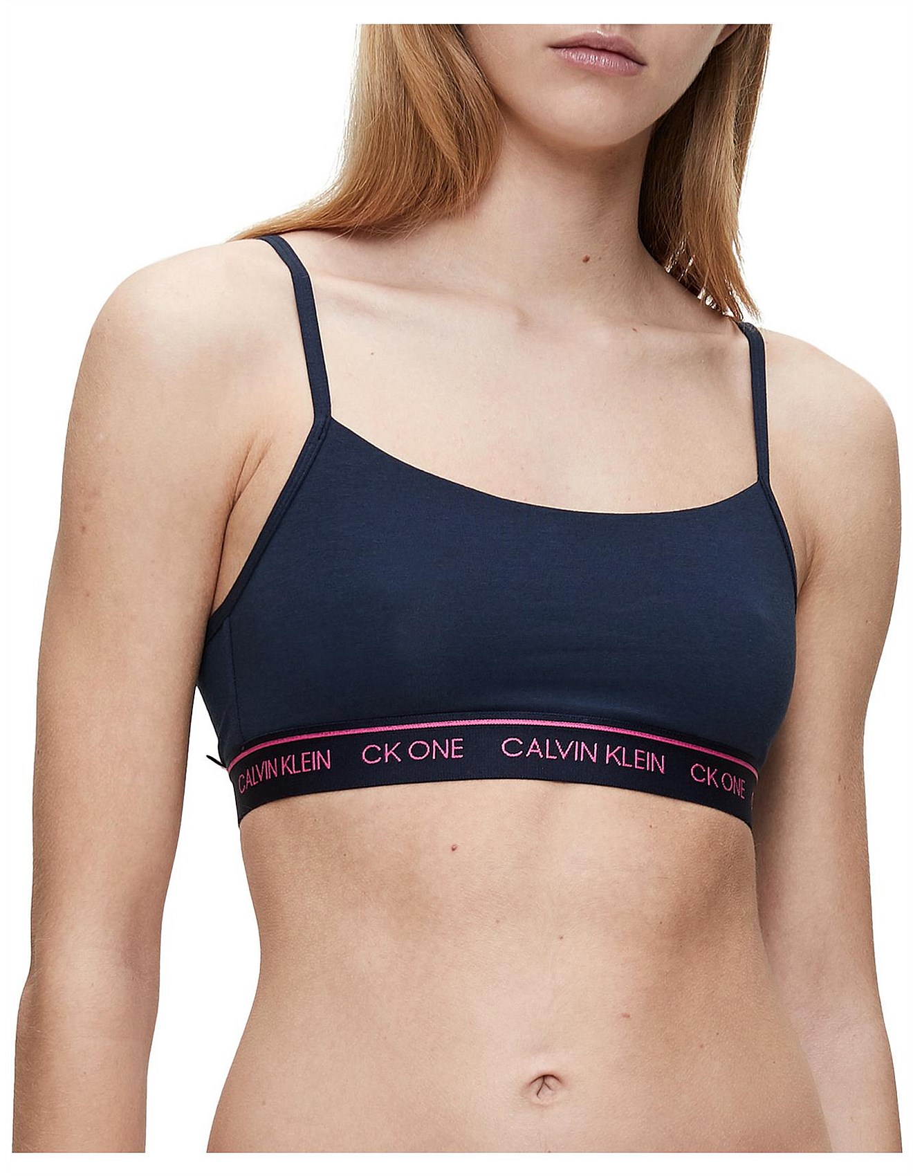 ck one cotton unlined bralette