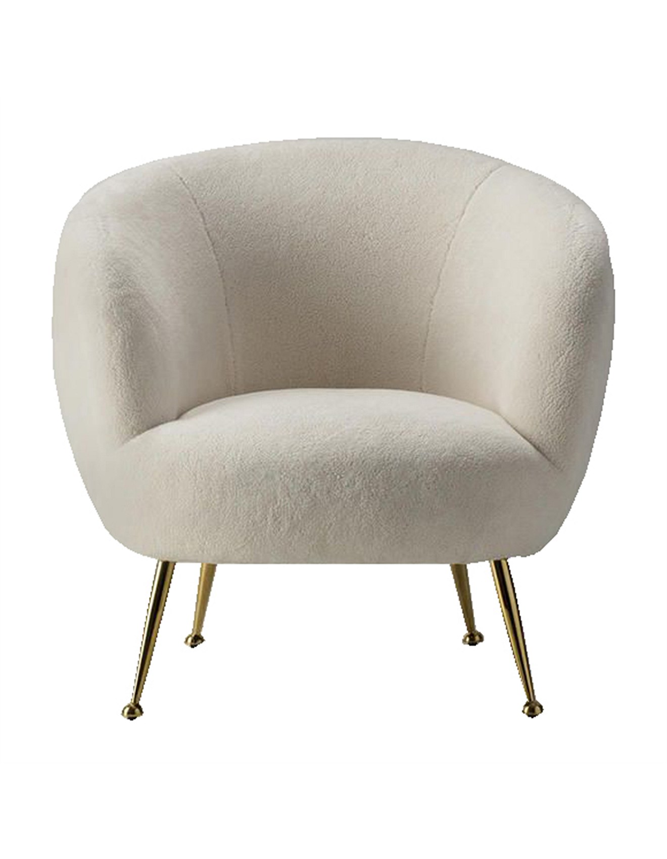 faux sheepskin armchair