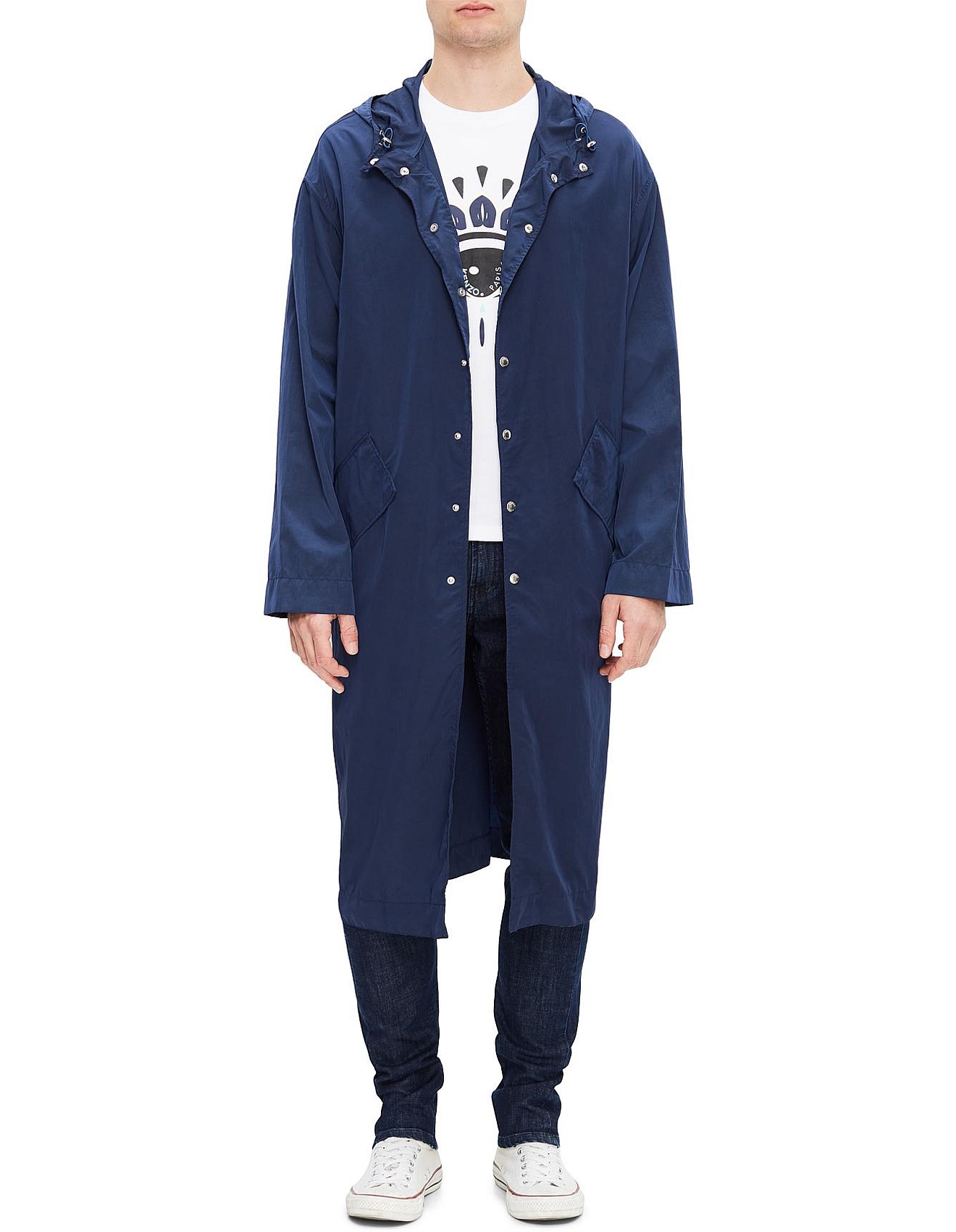 david jones raincoat