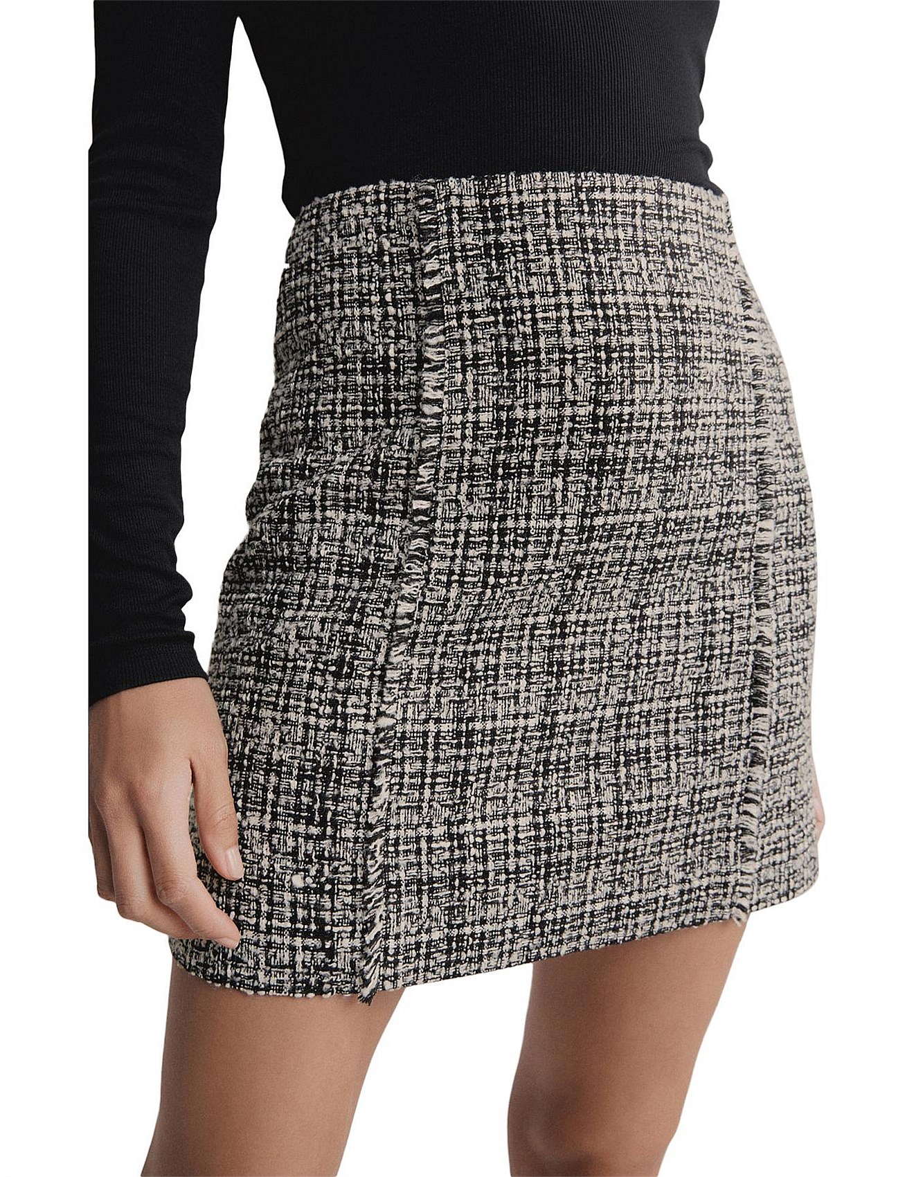 witchery houndstooth skirt