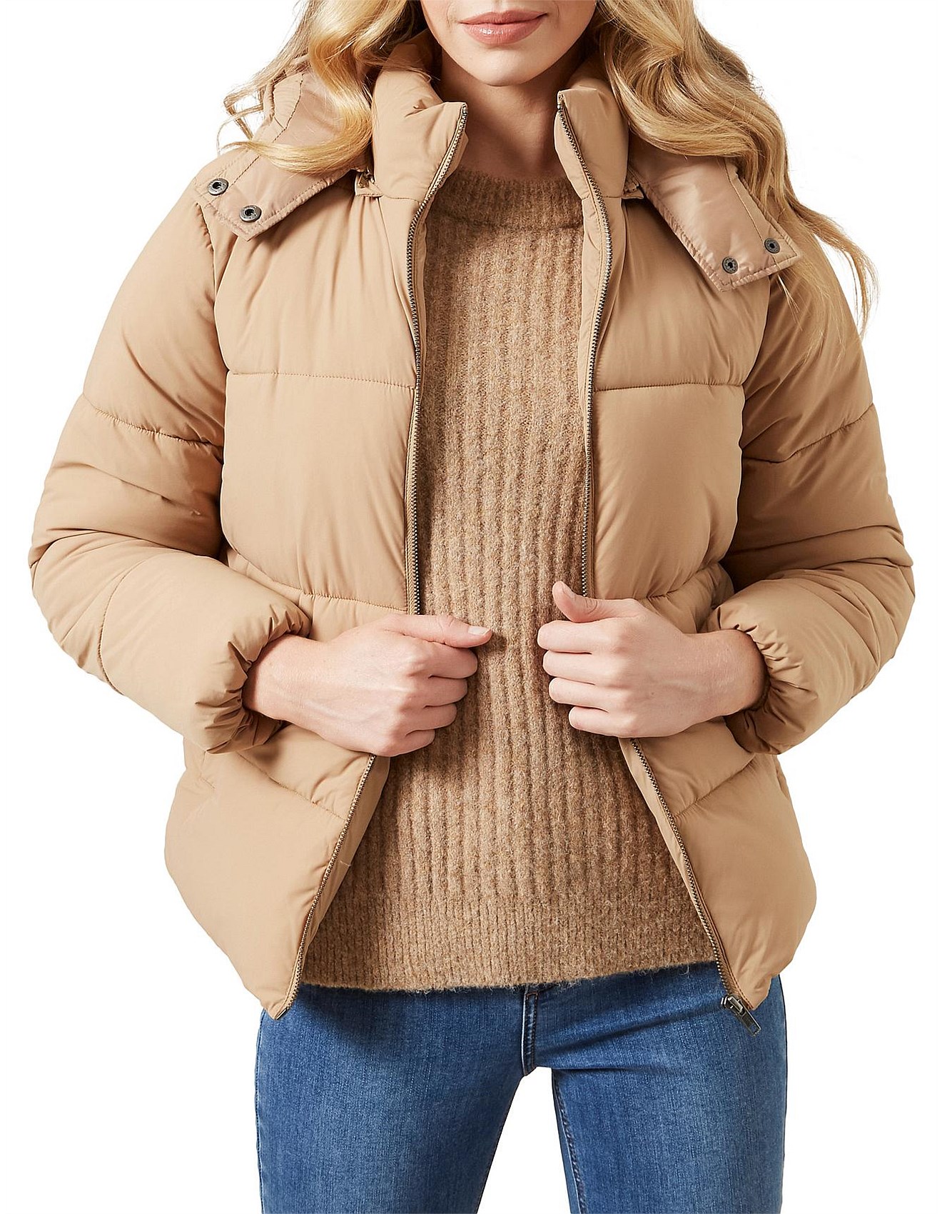 womens puffer jacket david jones