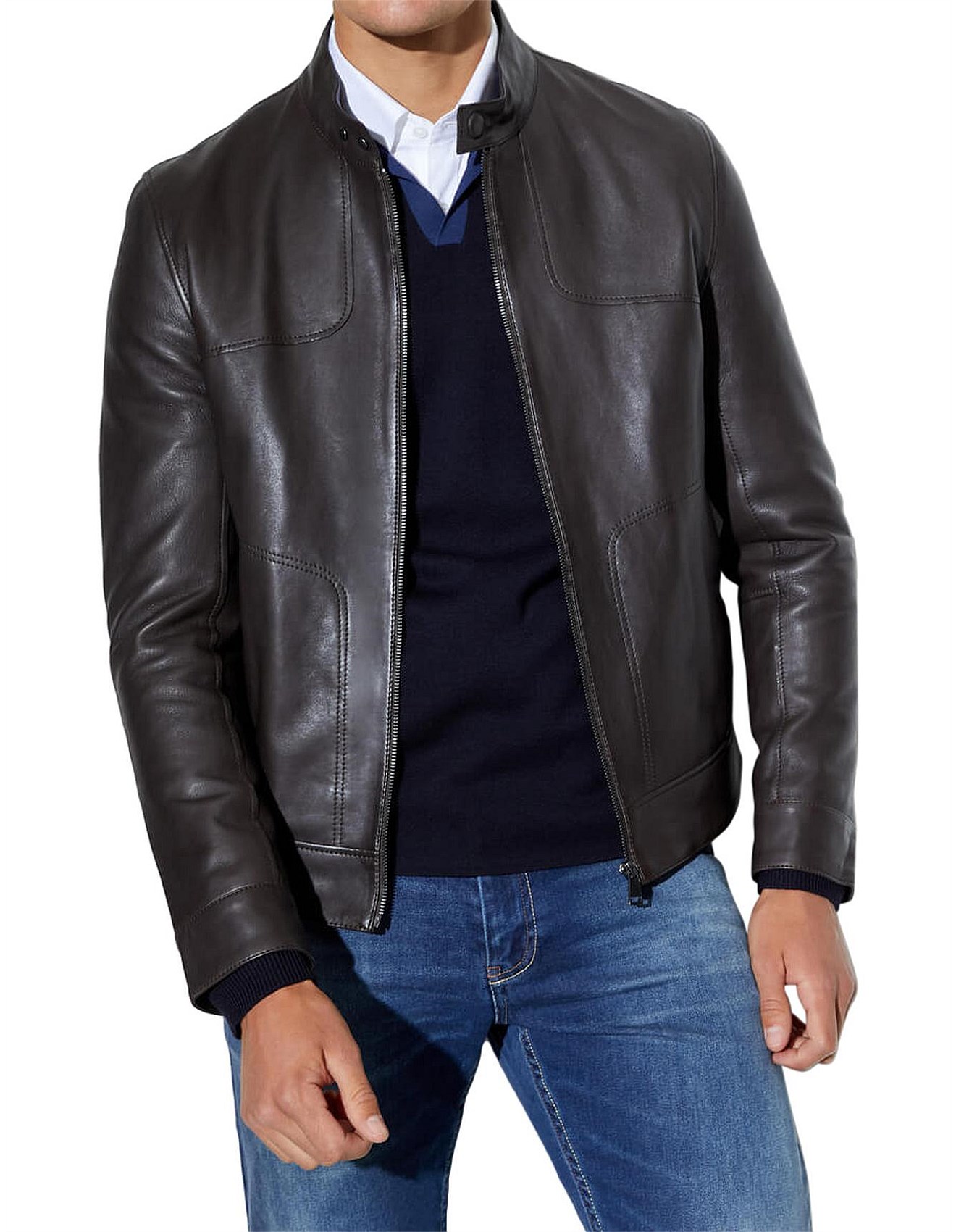 david jones leather jacket