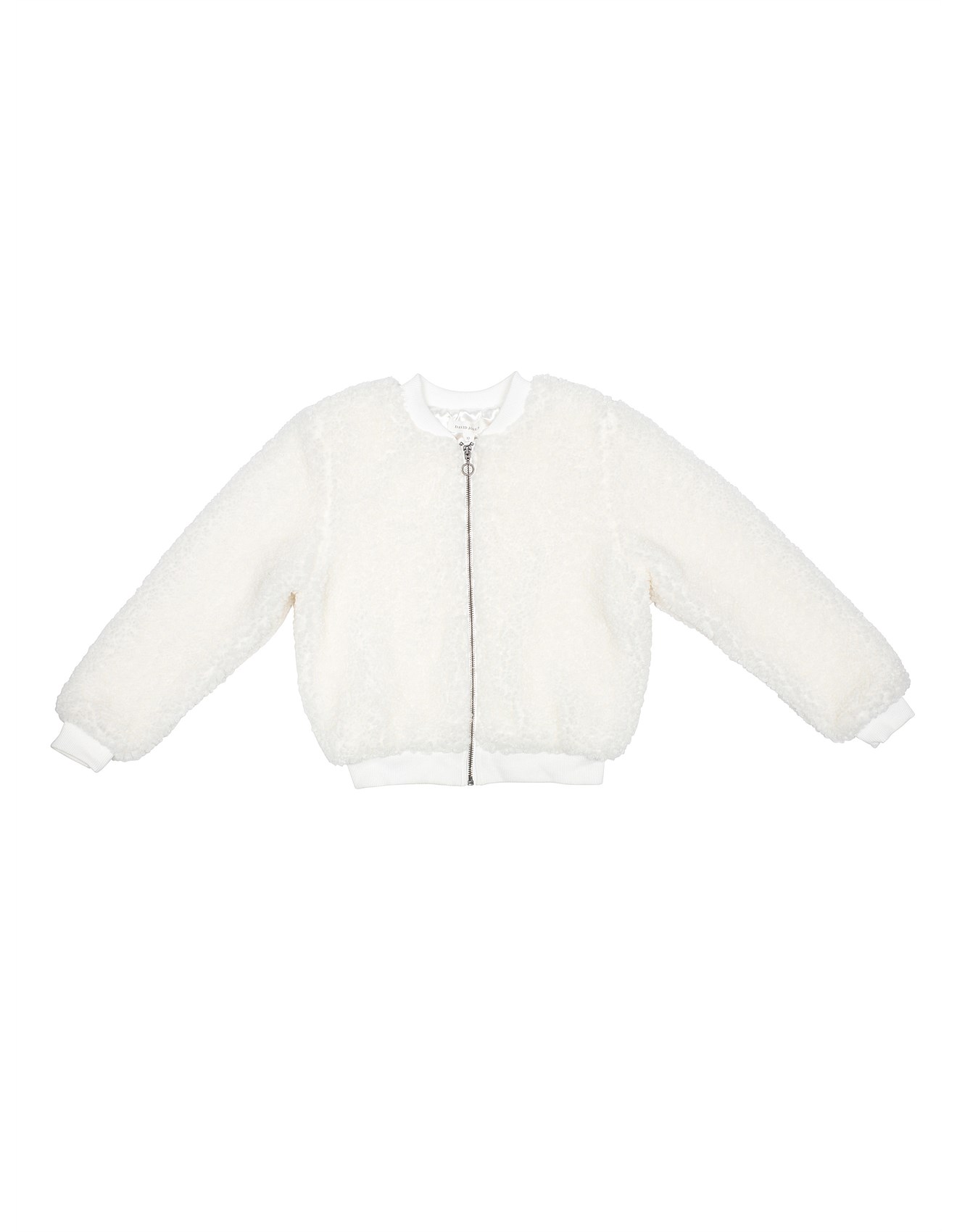 David Jones Brand Kids Estrella Teddy Fur Jacket Girls 8 16