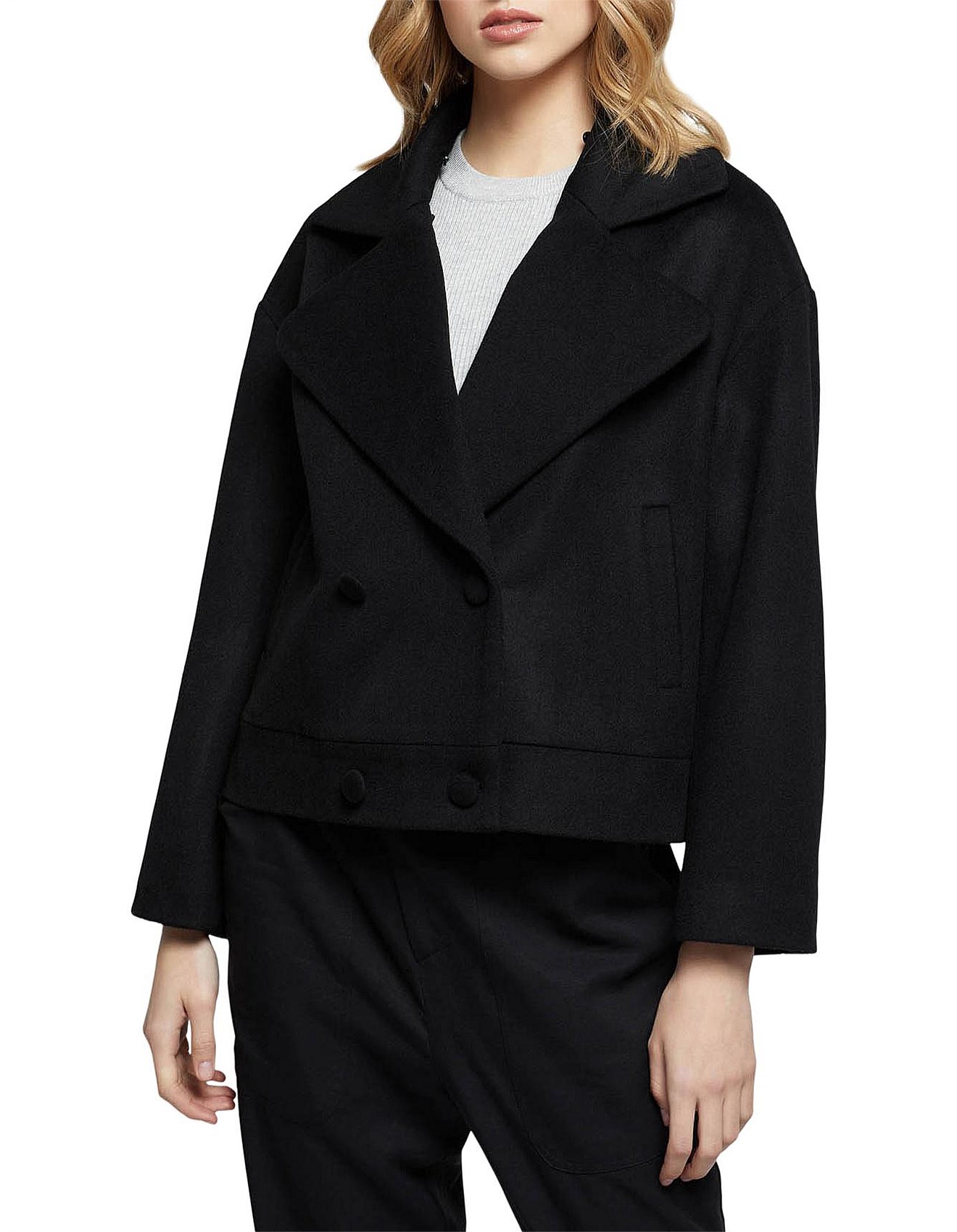 David jones wool outlet coat