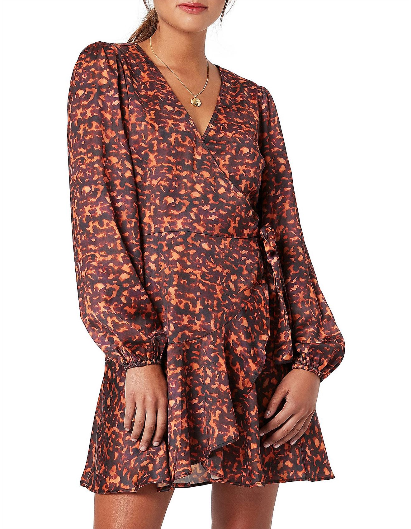 minkpink wrap dress