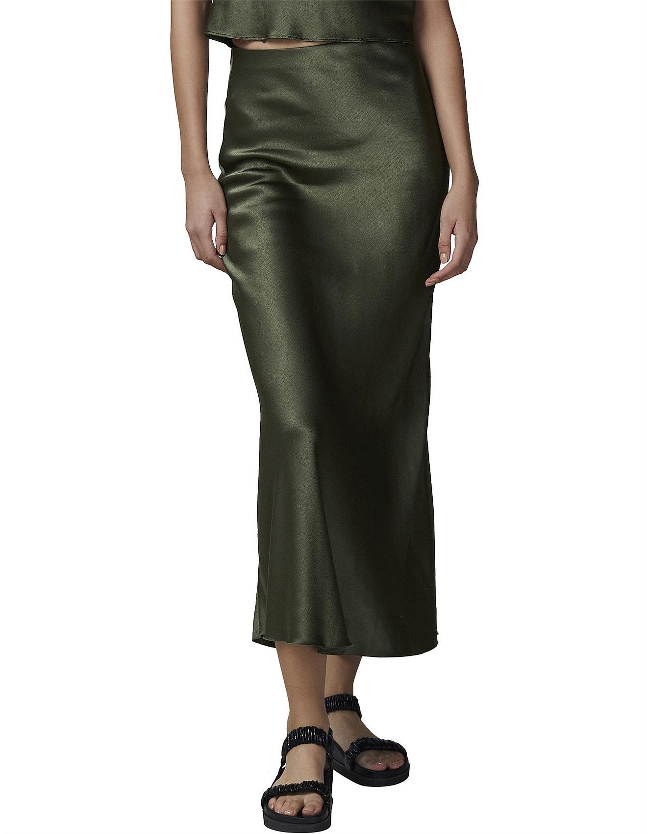 david jones silk midi skirt