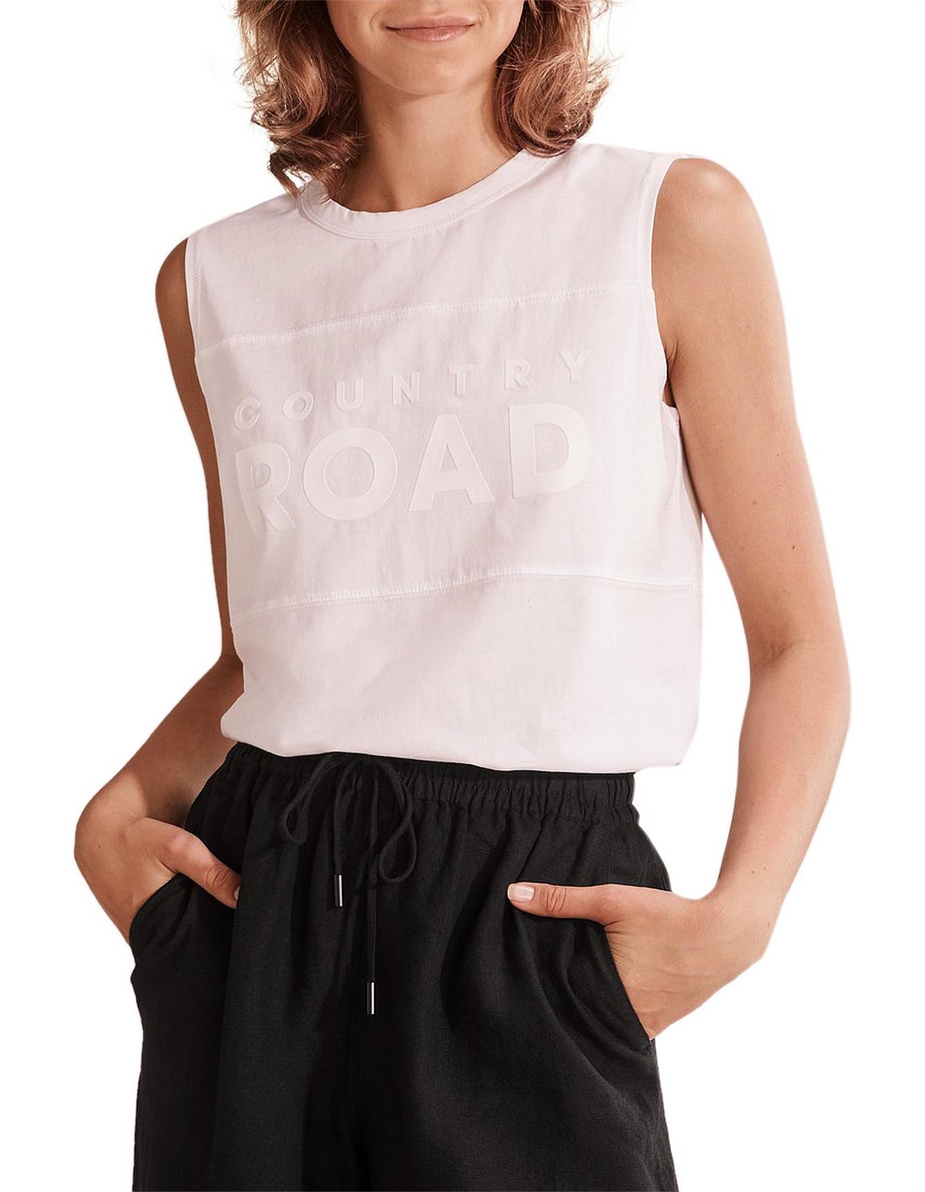 country road modern logo tank dress