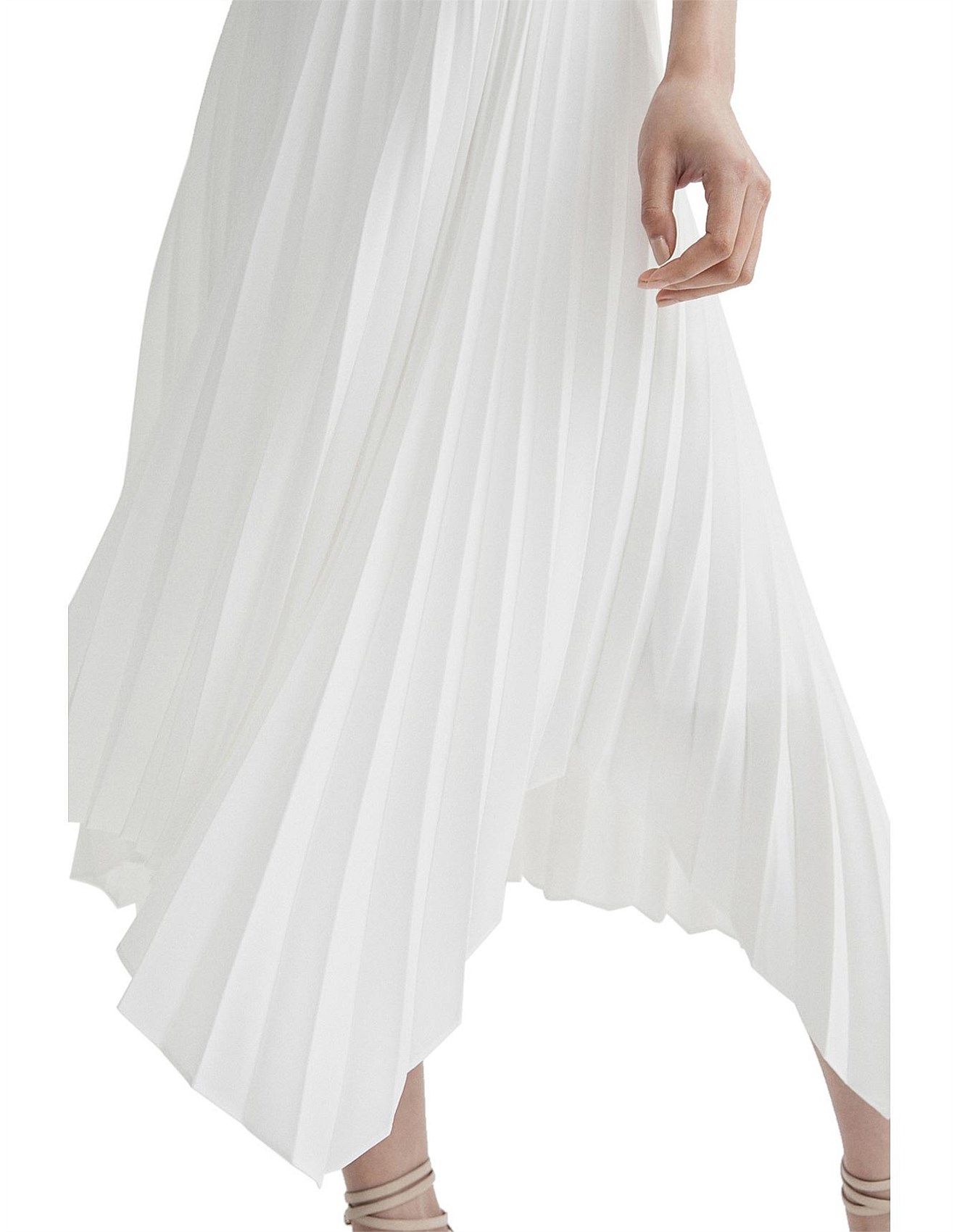 david jones white skirt