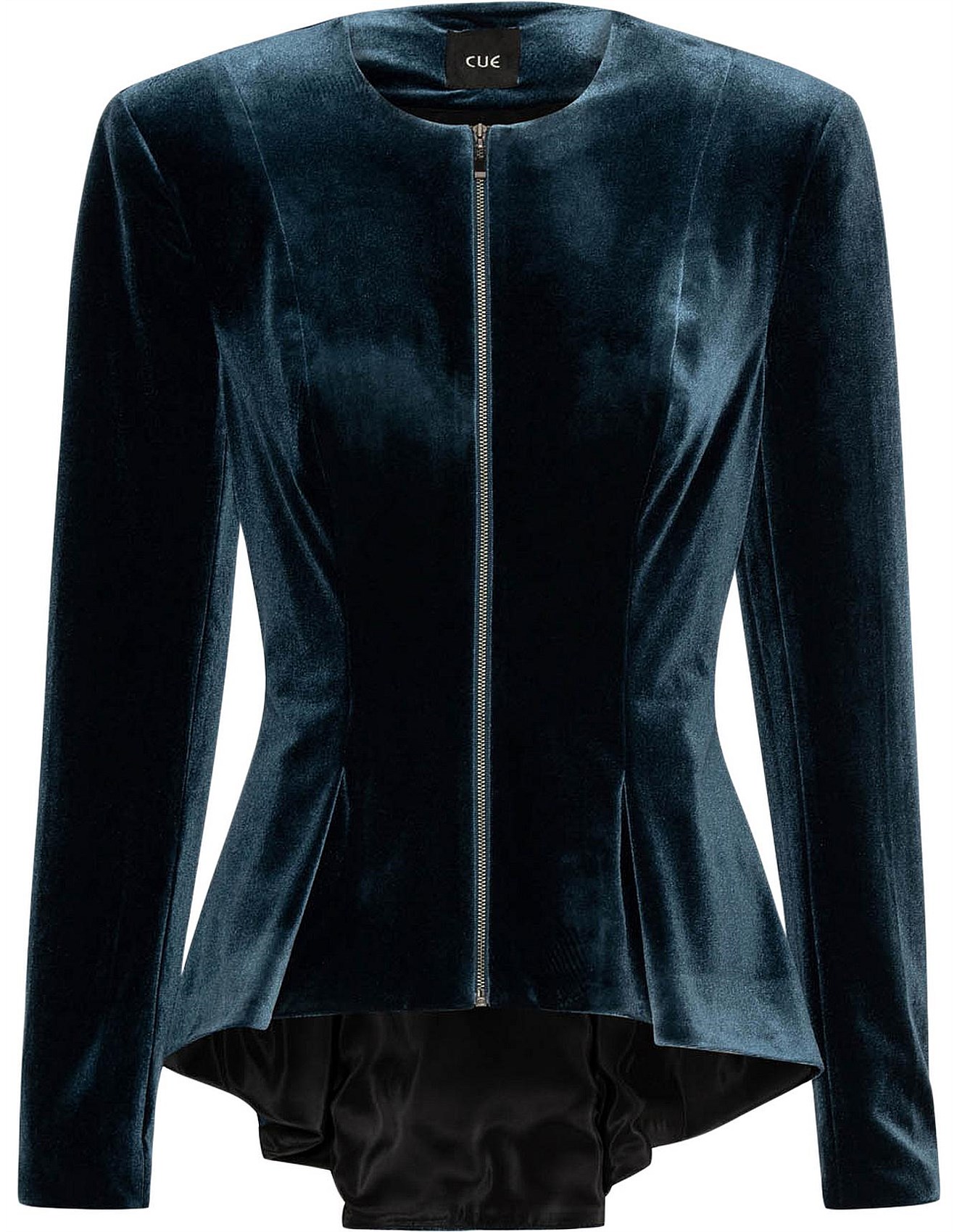 velvet peplum blazer