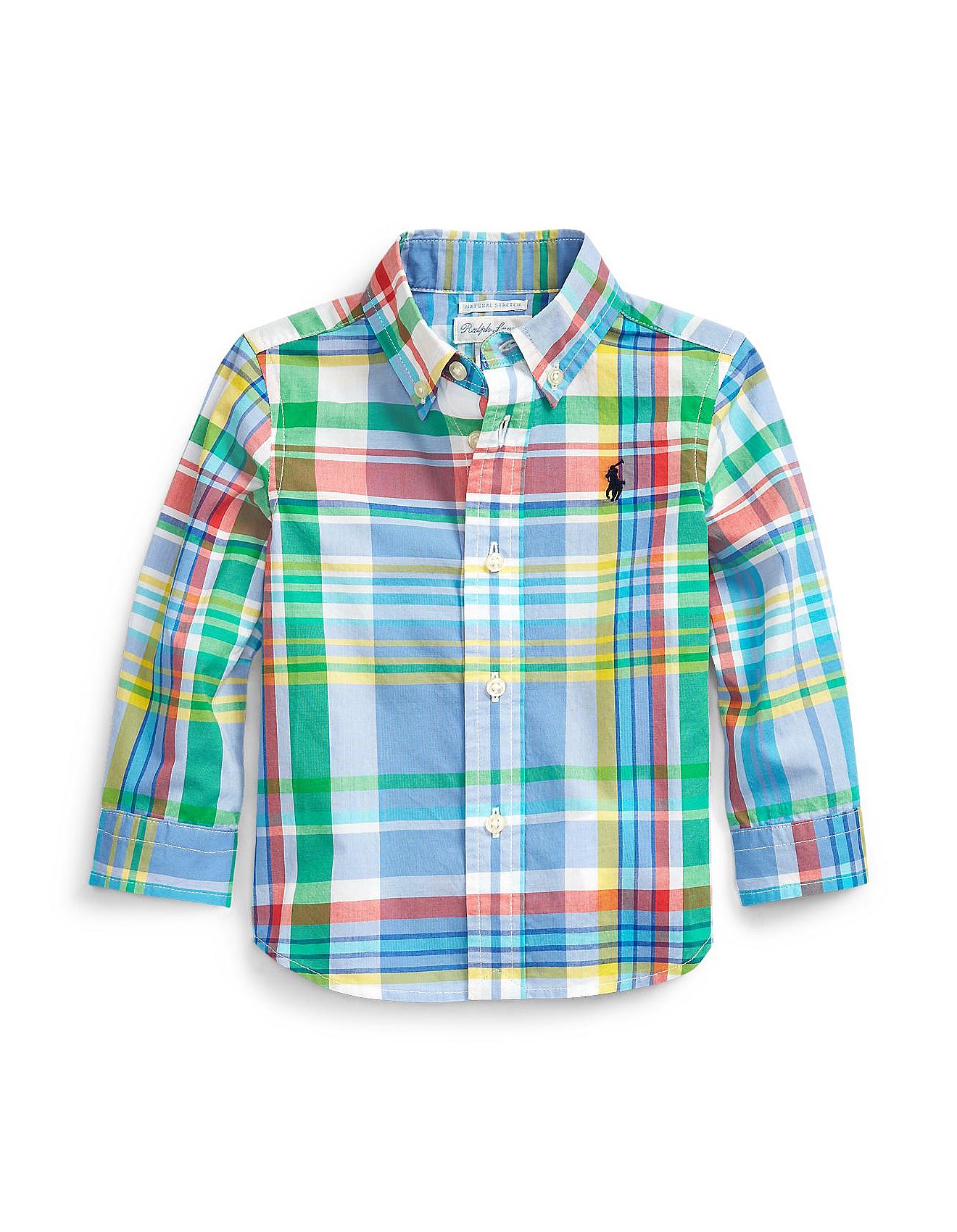 Polo Ralph Lauren: Men, Women & Kids | David Jones - LS Check Shirt -  Natural Stretch Cotton (6-18 Months)