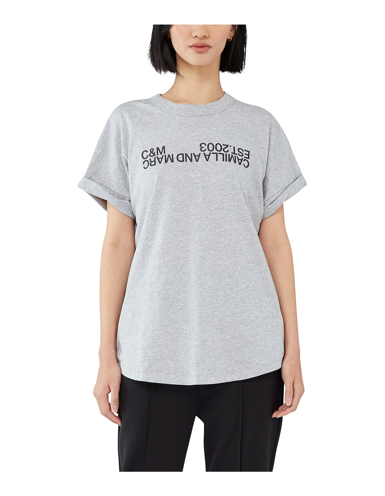 c&m huntington tee grey