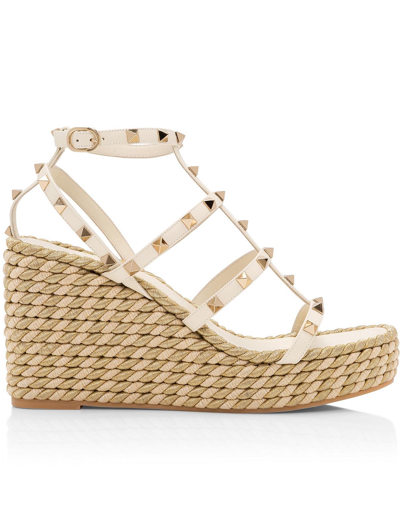 valentino rockstud open espadrille 95