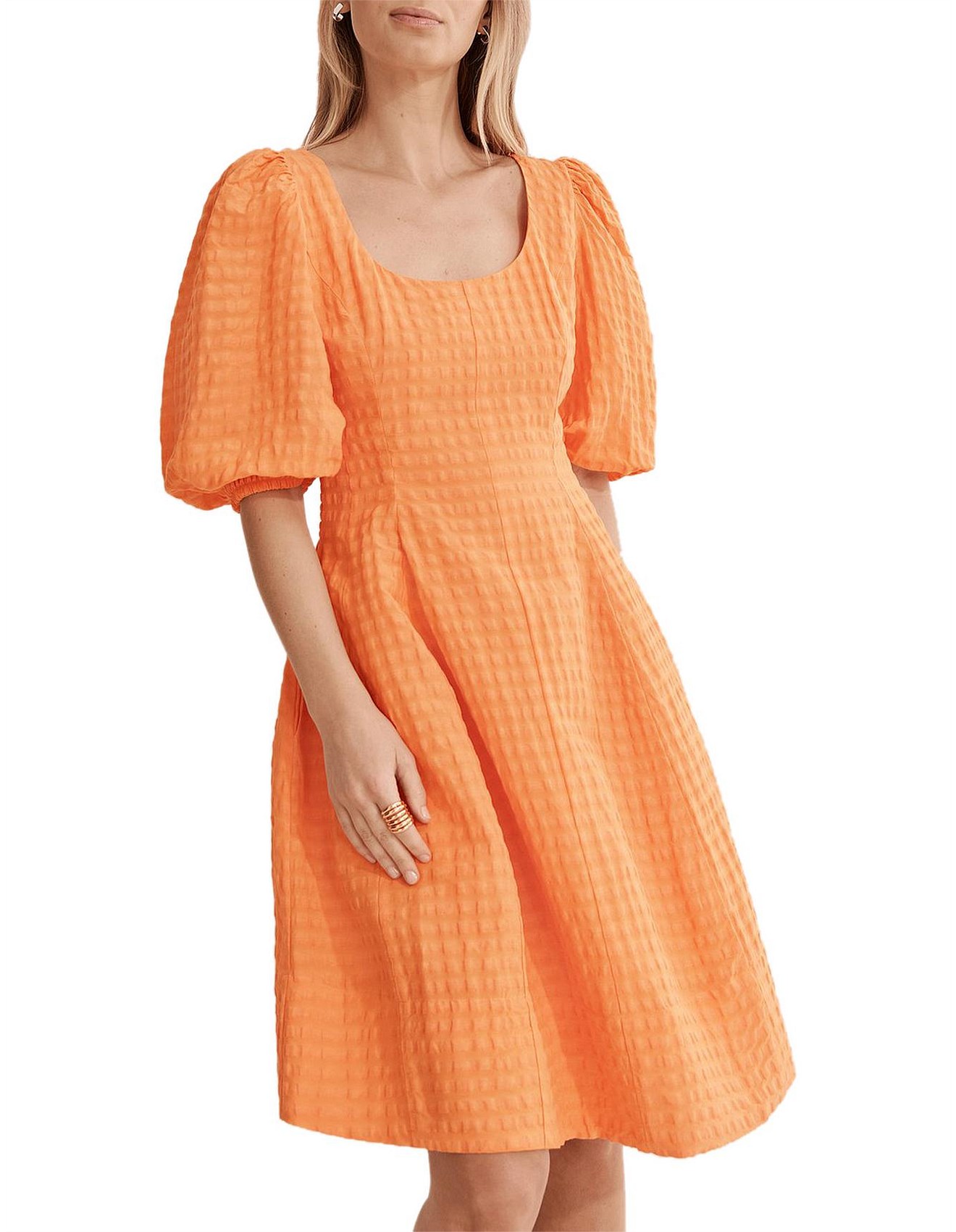 country road orange dress