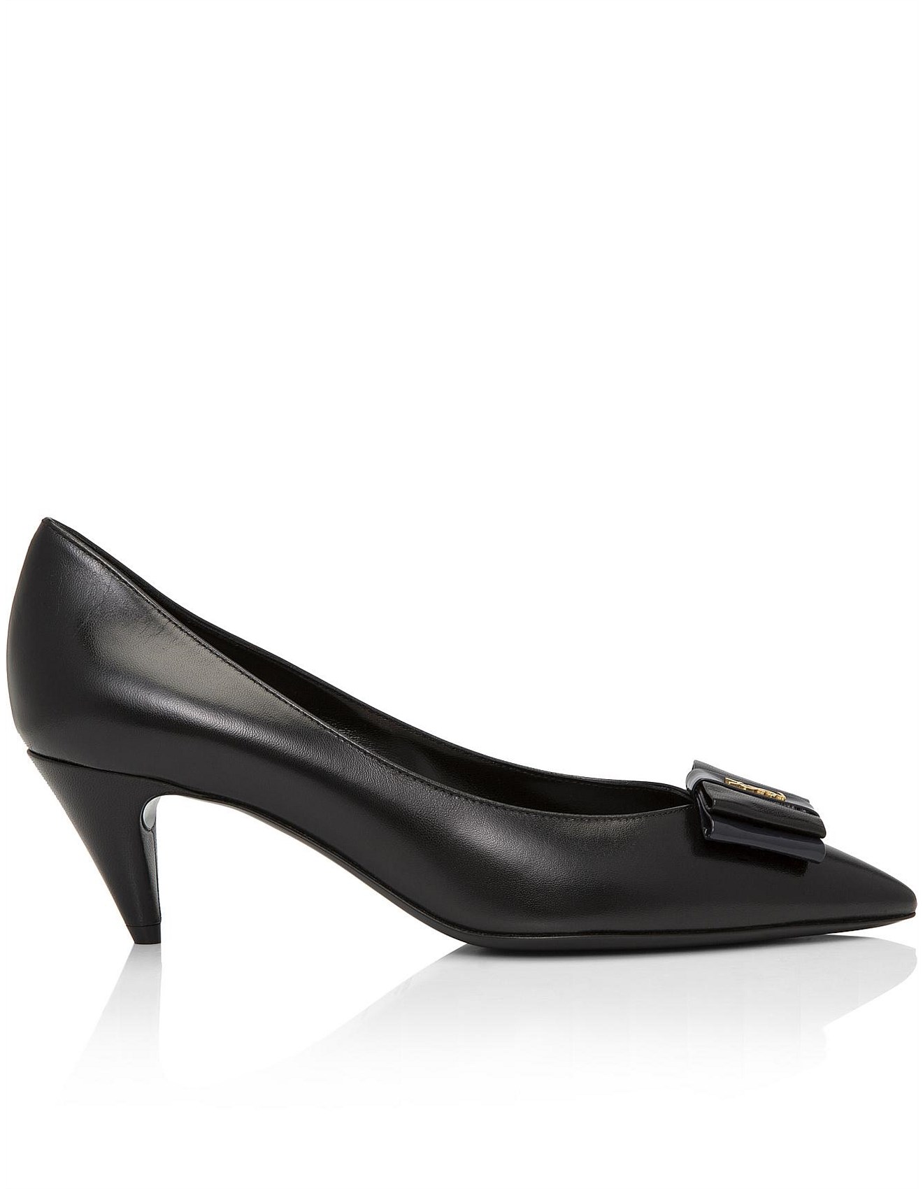 saint laurent pierrot leather pumps