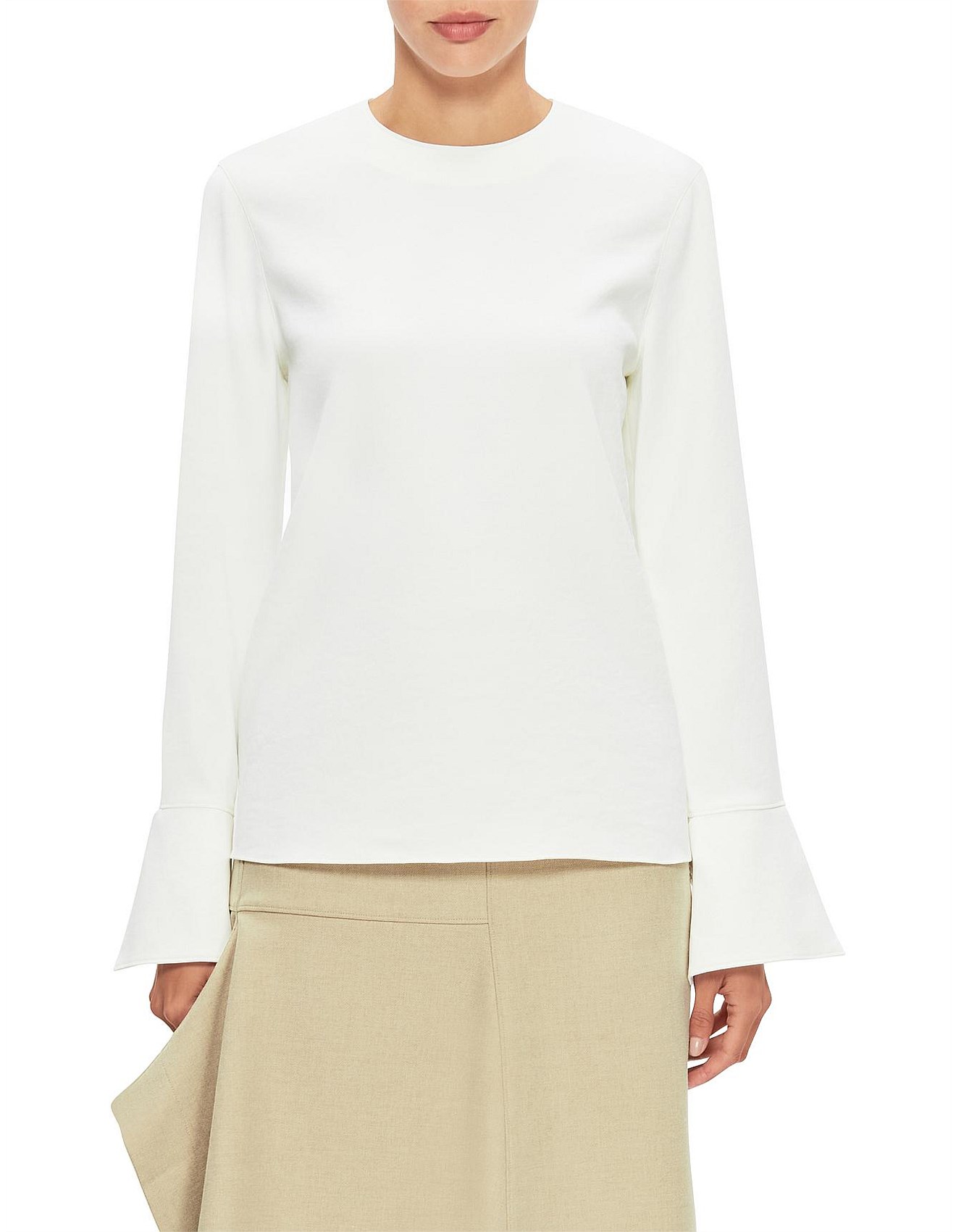 tibi chalky drape top