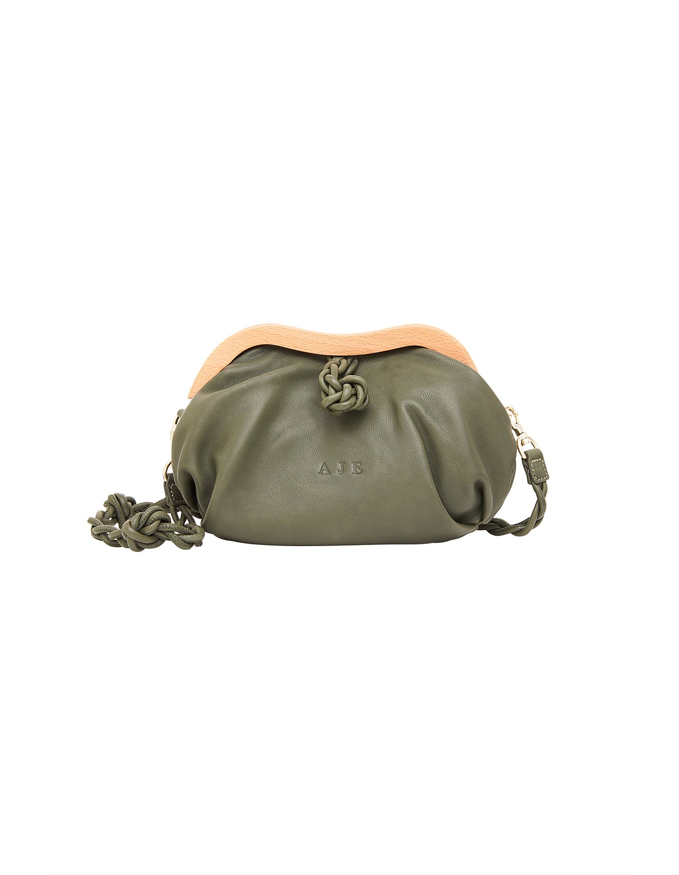 olive green clutch bag