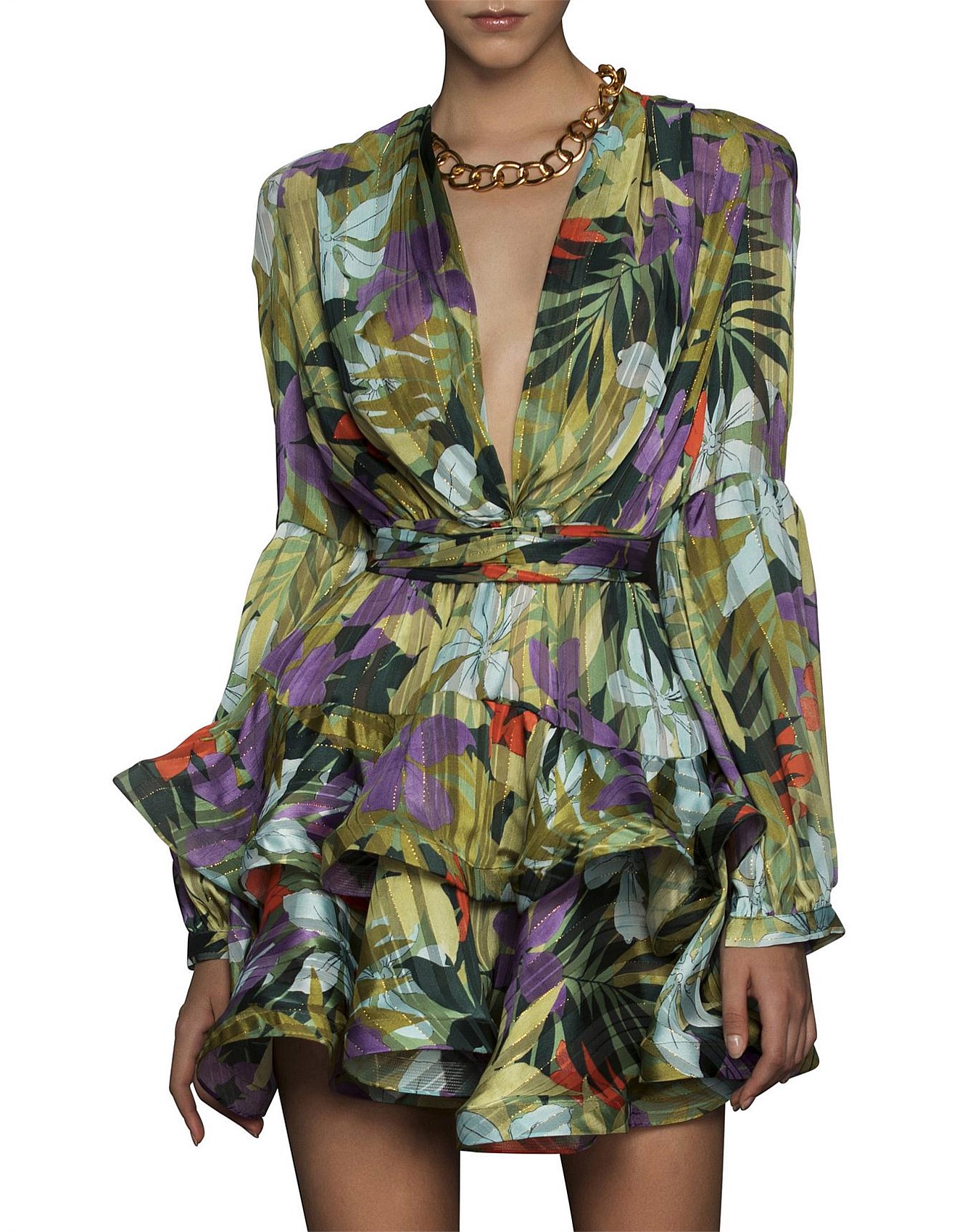 bronx and banco tropics mini dress